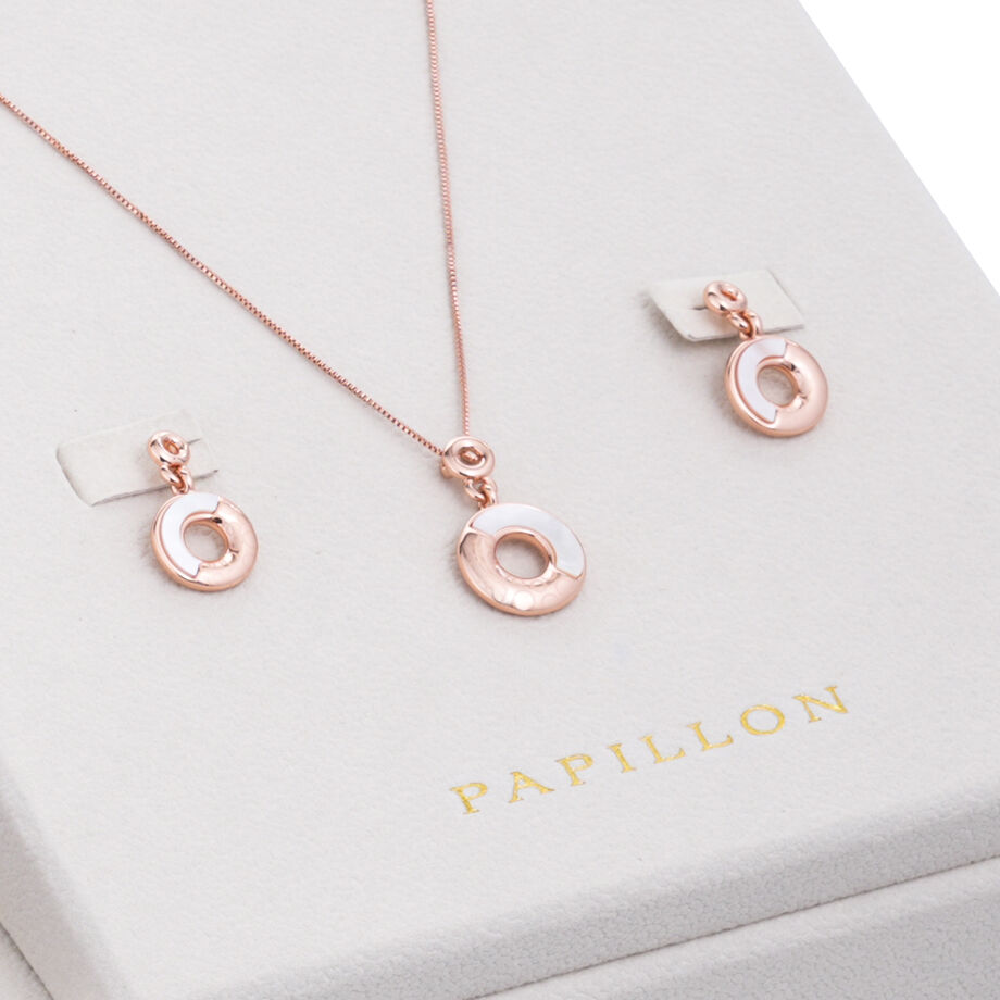 Papillon Accessories Gift Set Rose Gold 6 Pieces