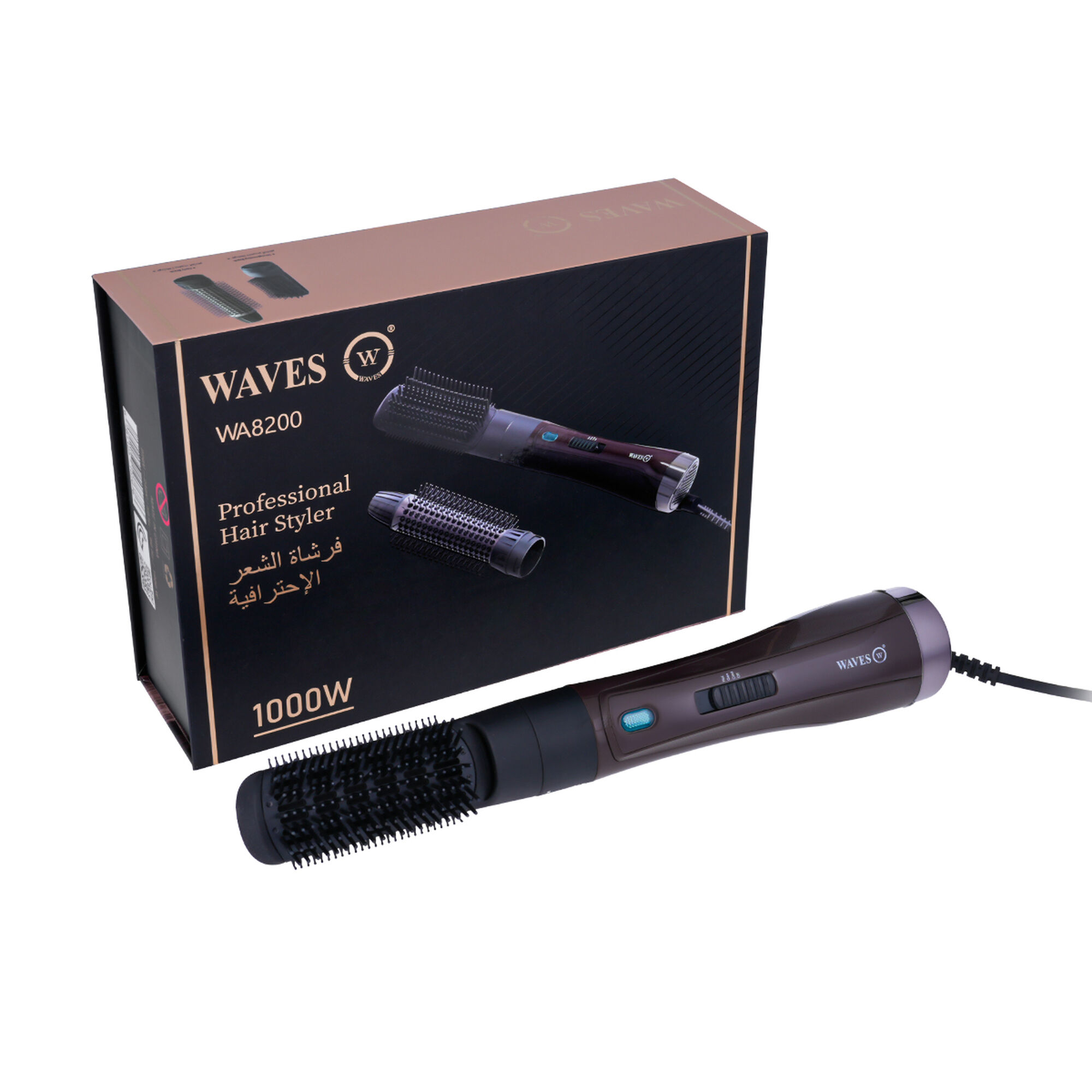 WA8200-BW فرشاة الشعر الاحترافي ويفز