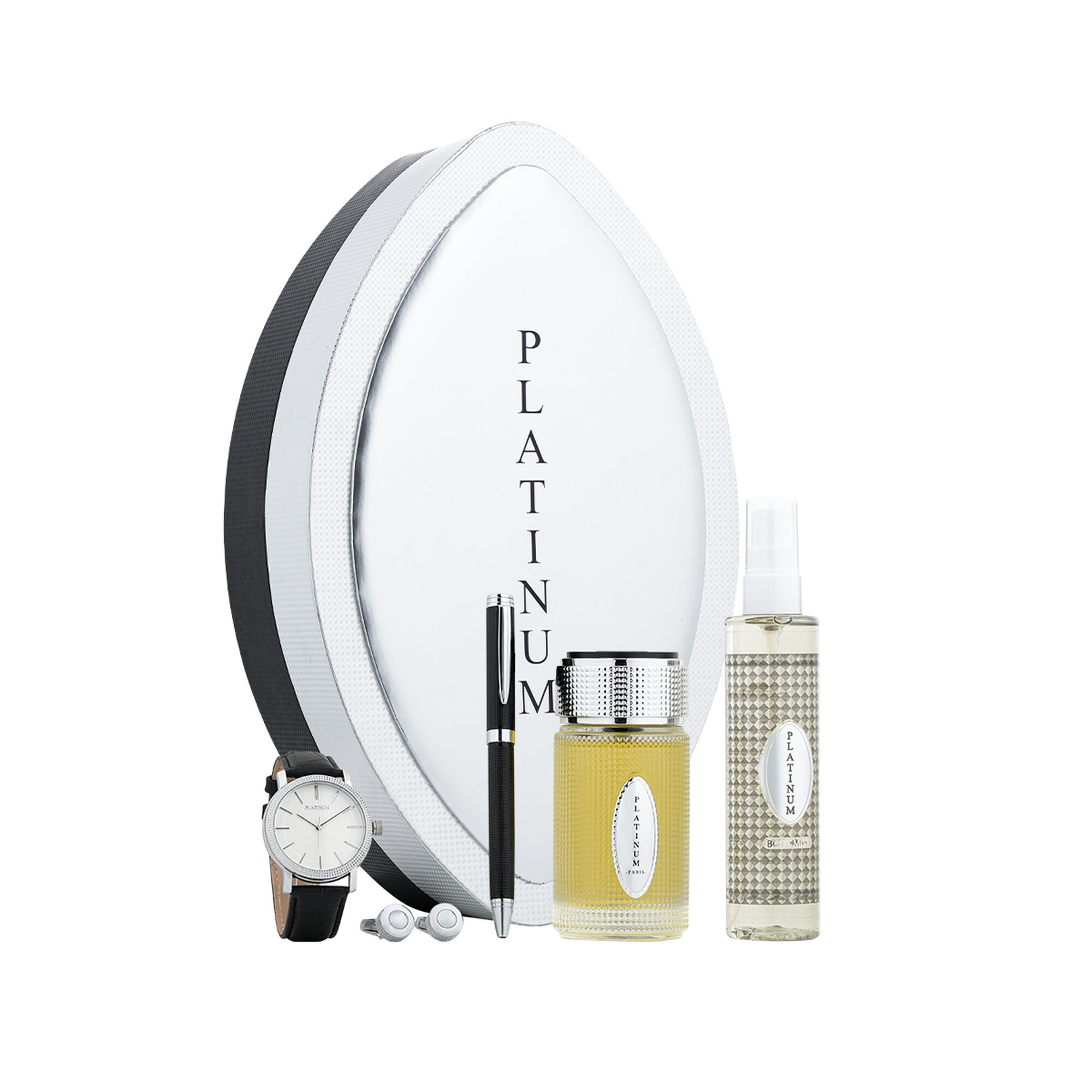 Platinum men's accessory-care set