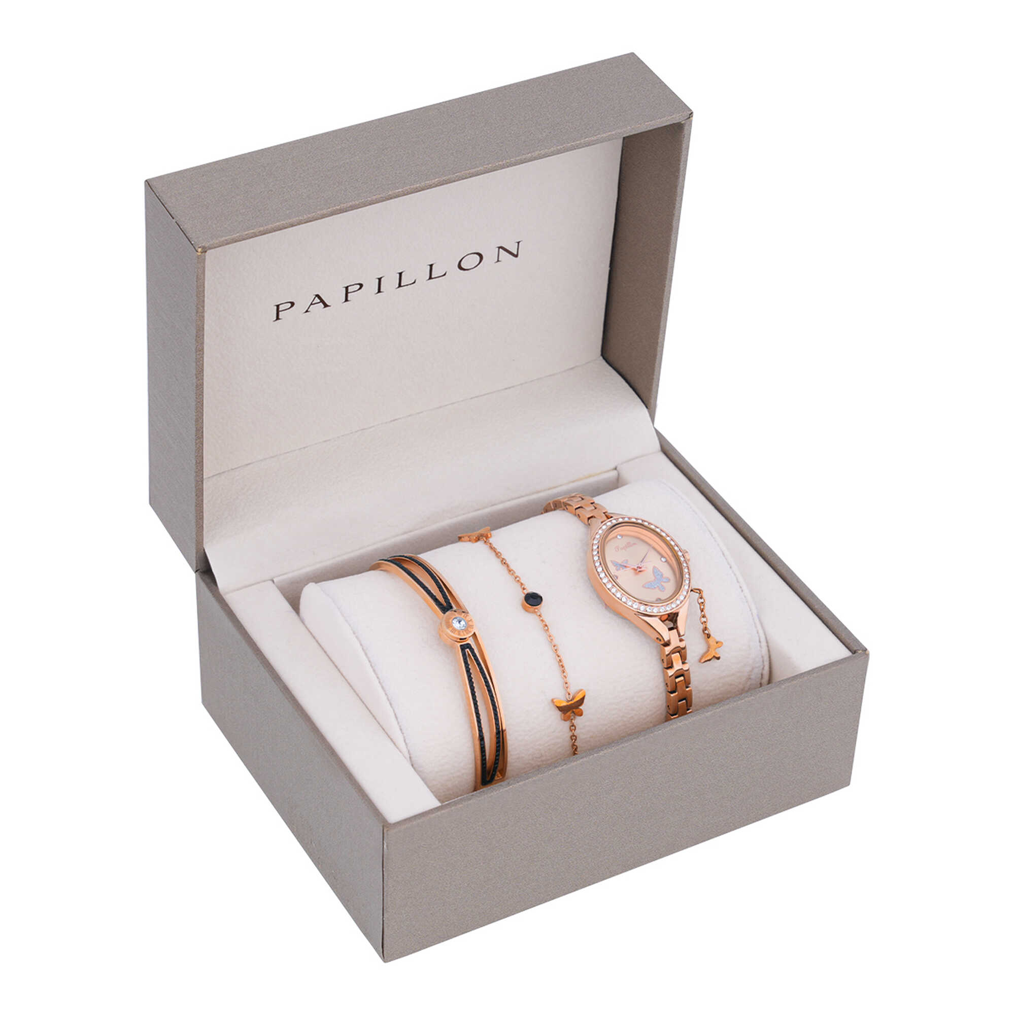 Papillon Accessories Gift Set Rose Gold 3 Pieces