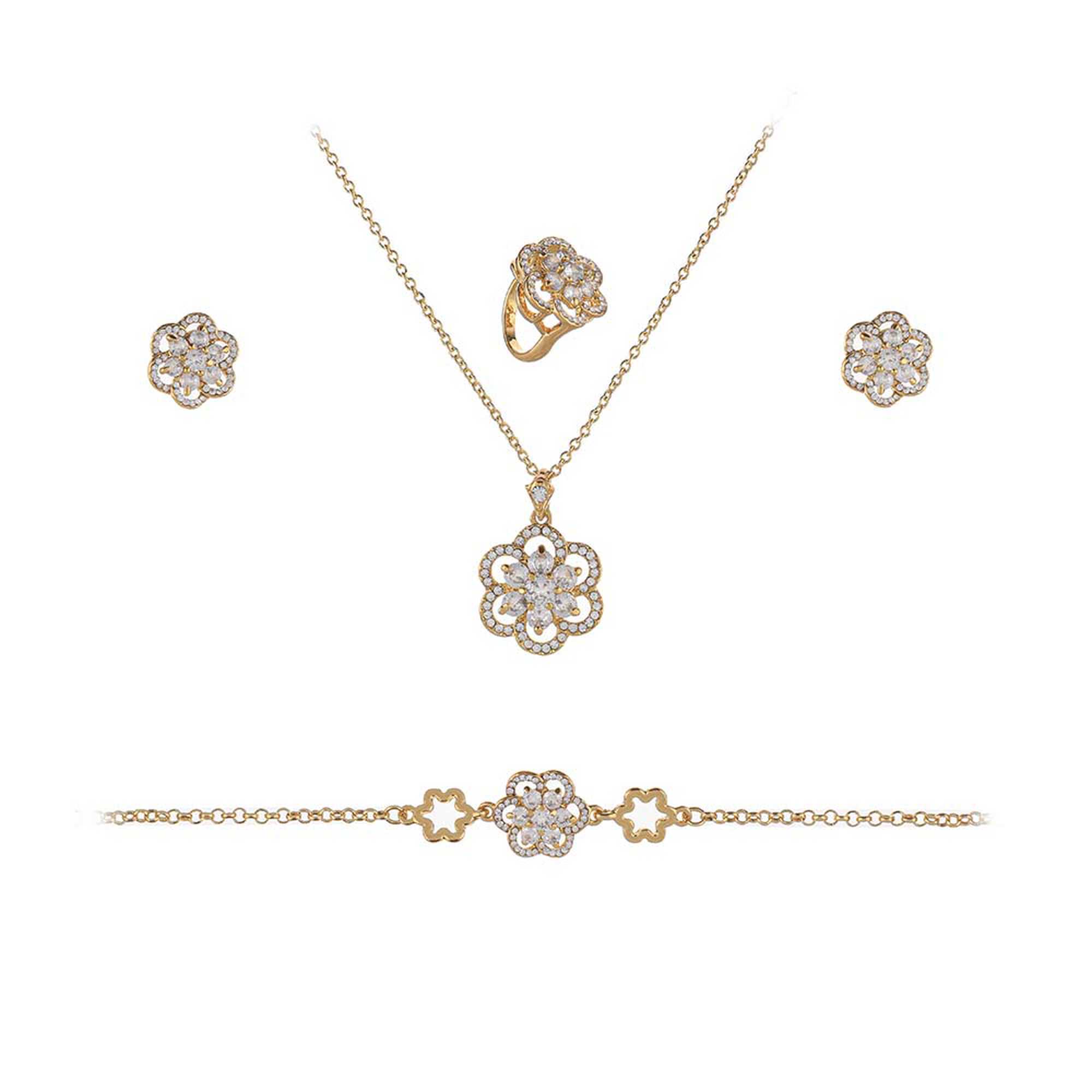 Papillon Accessories Gift Set Gold 4 Pieces