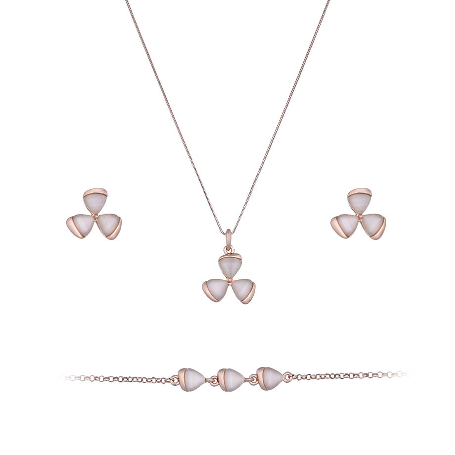 Papillon Accessories Gift Set Rose Gold 3 Pieces