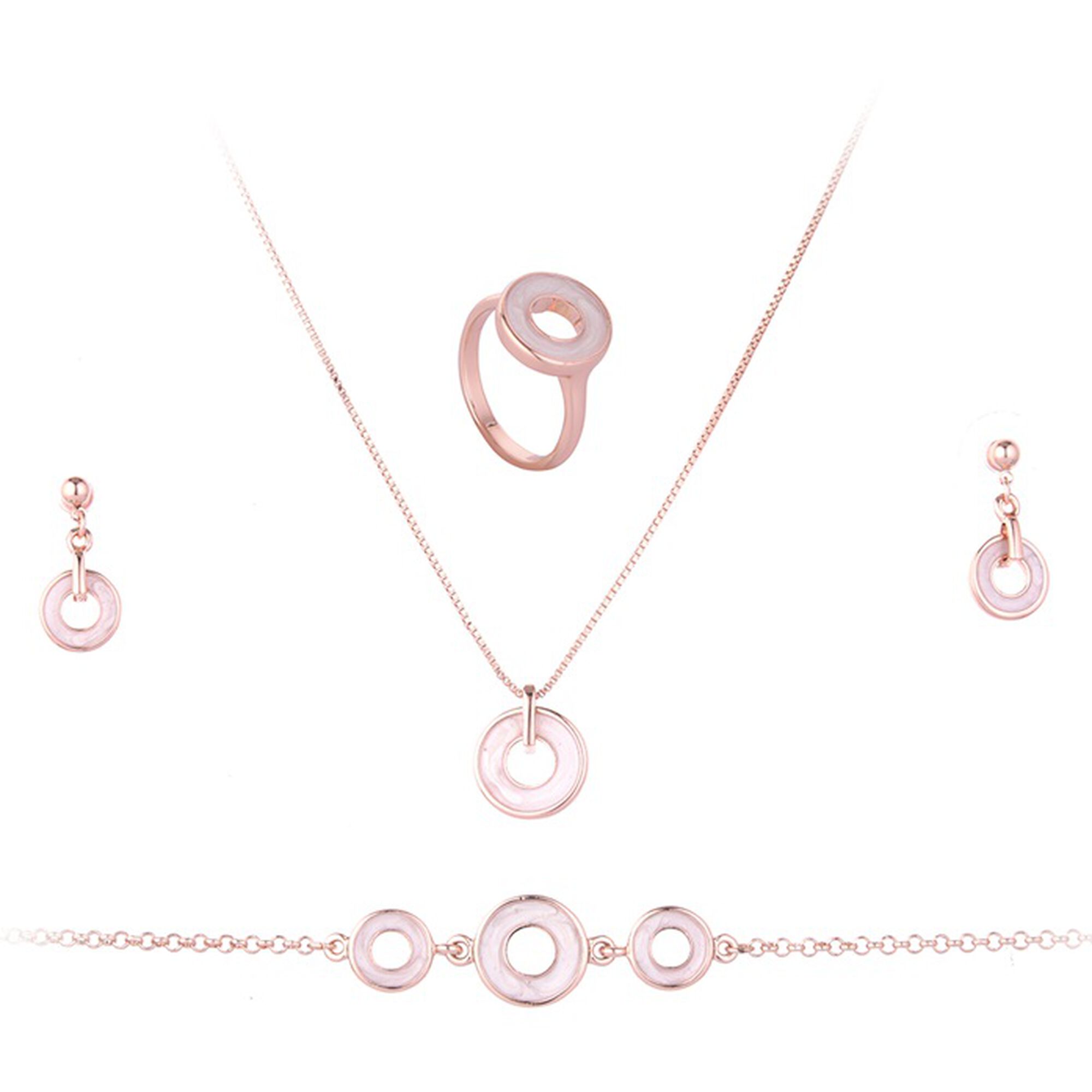 Papillon Accessories Gift Set Rose Gold 4 Pieces