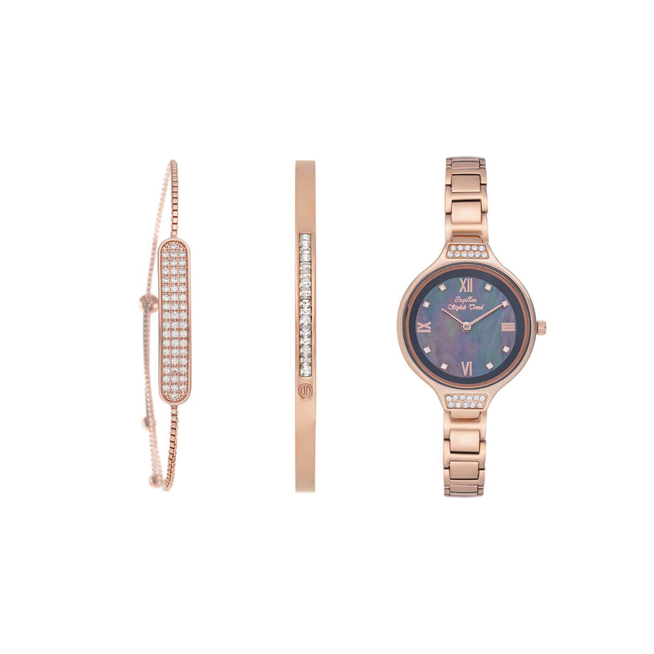 Papillon Accessories Gift Set Rose Gold 3 Pieces