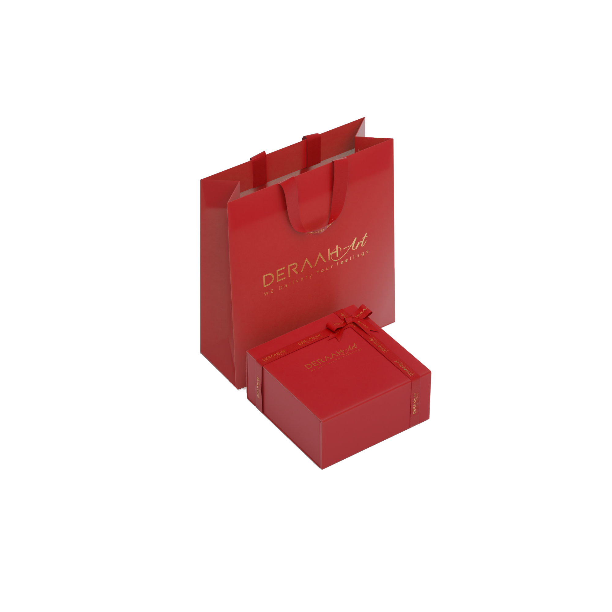 Small art shield packaging set RED