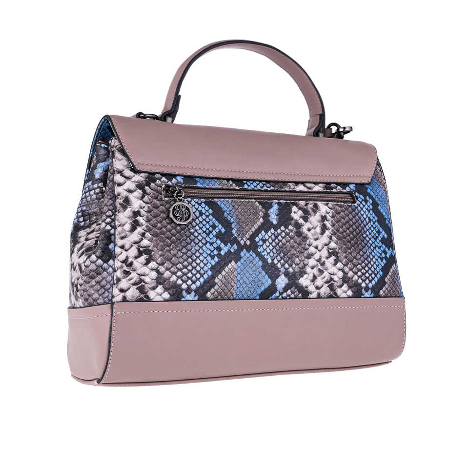 شنطة بابيون هاند باج كاكي نقش ثعبان