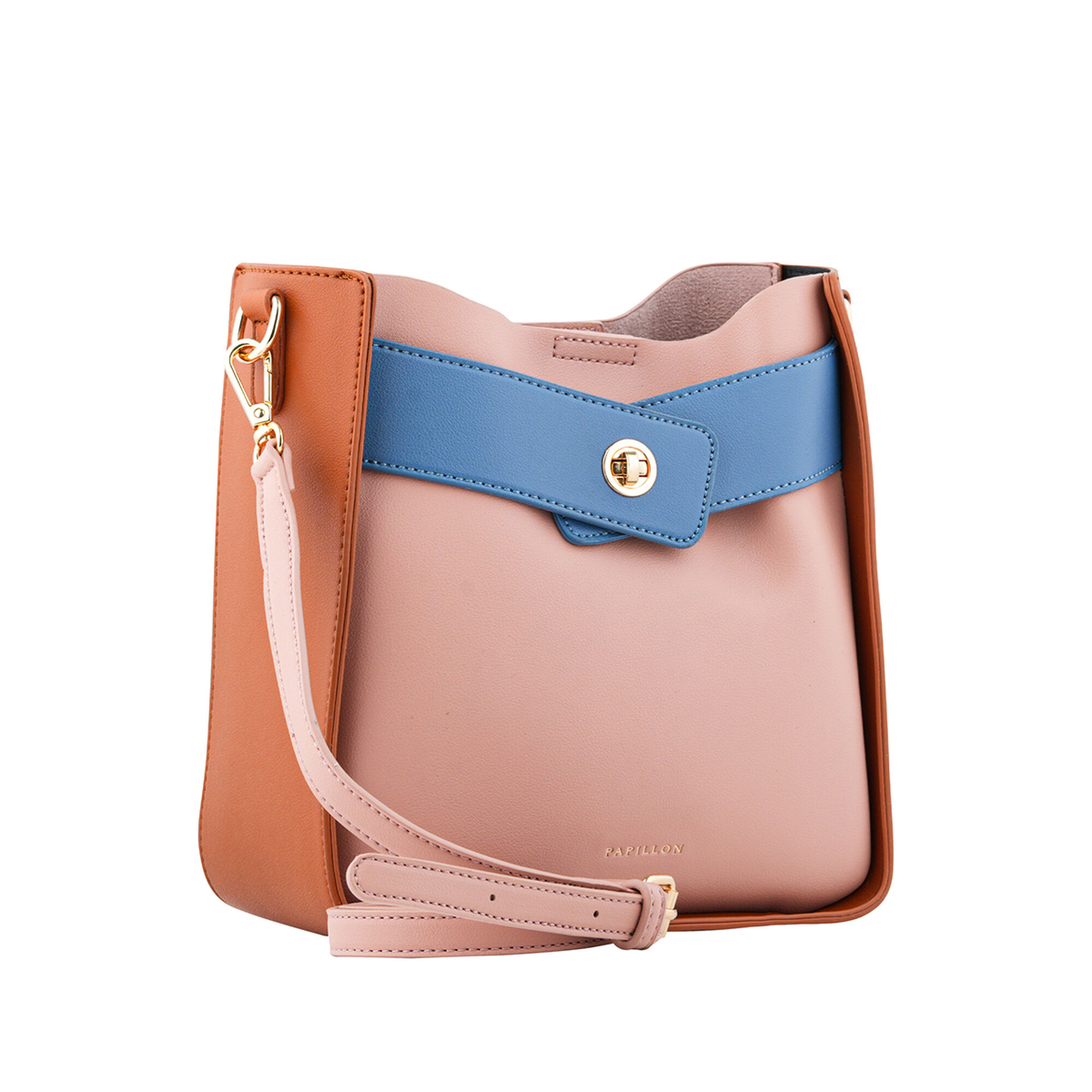 Camel and pink bow bag JS2206-1-M