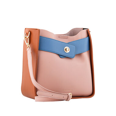 Camel and pink bow bag JS2206-1-M