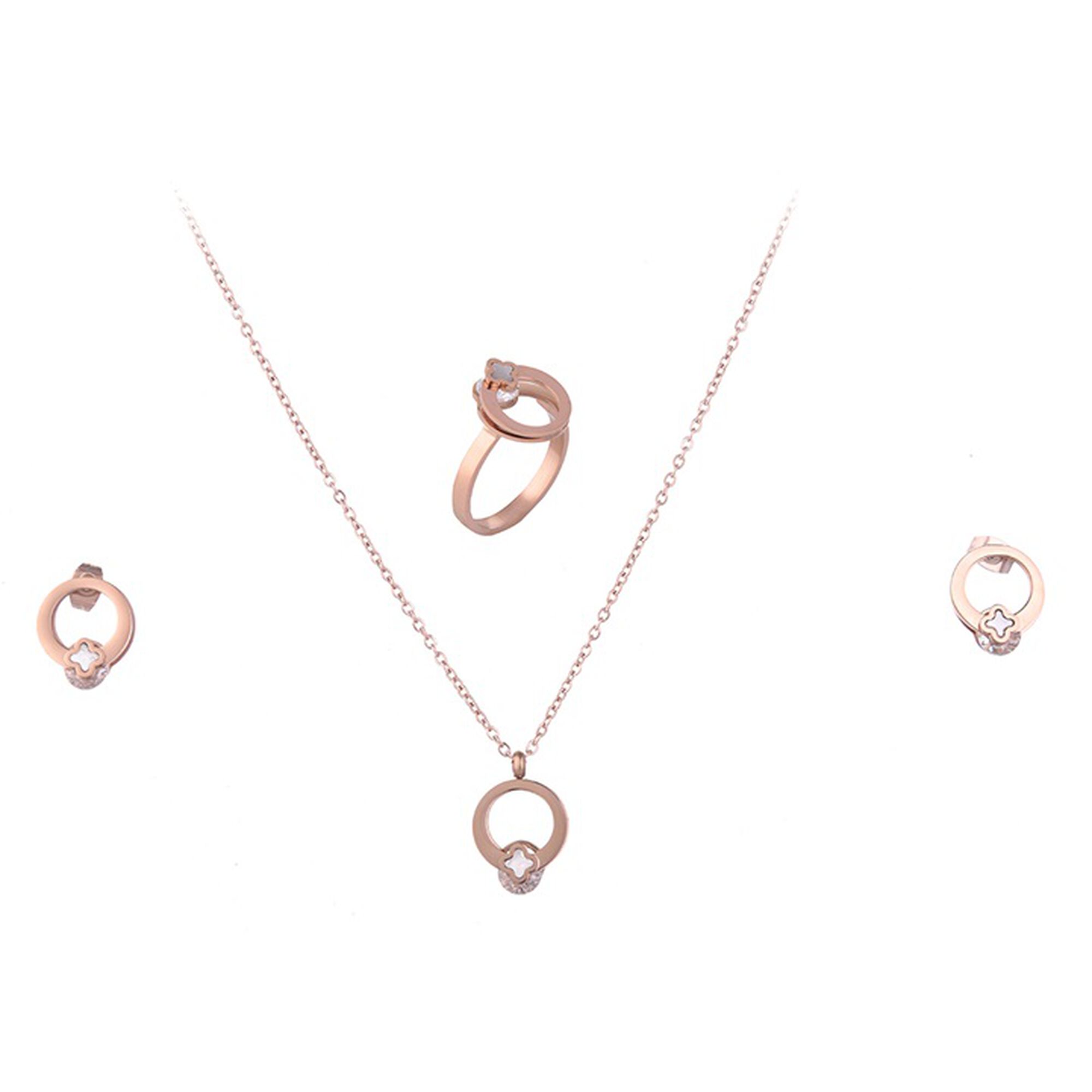 Papillon Accessories Gift Set Rose Gold 3 Pieces