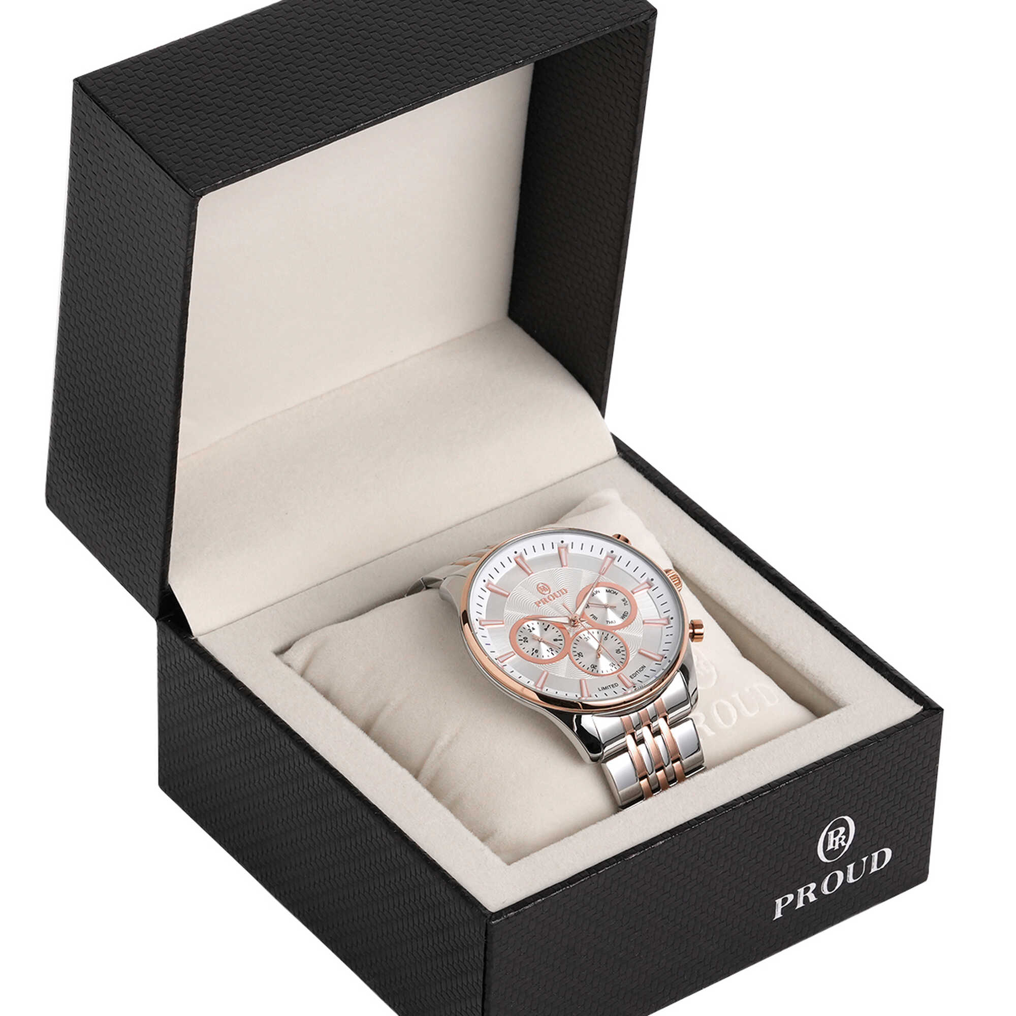 Proud steel rose gold men&rsquo;s Watch S15376S