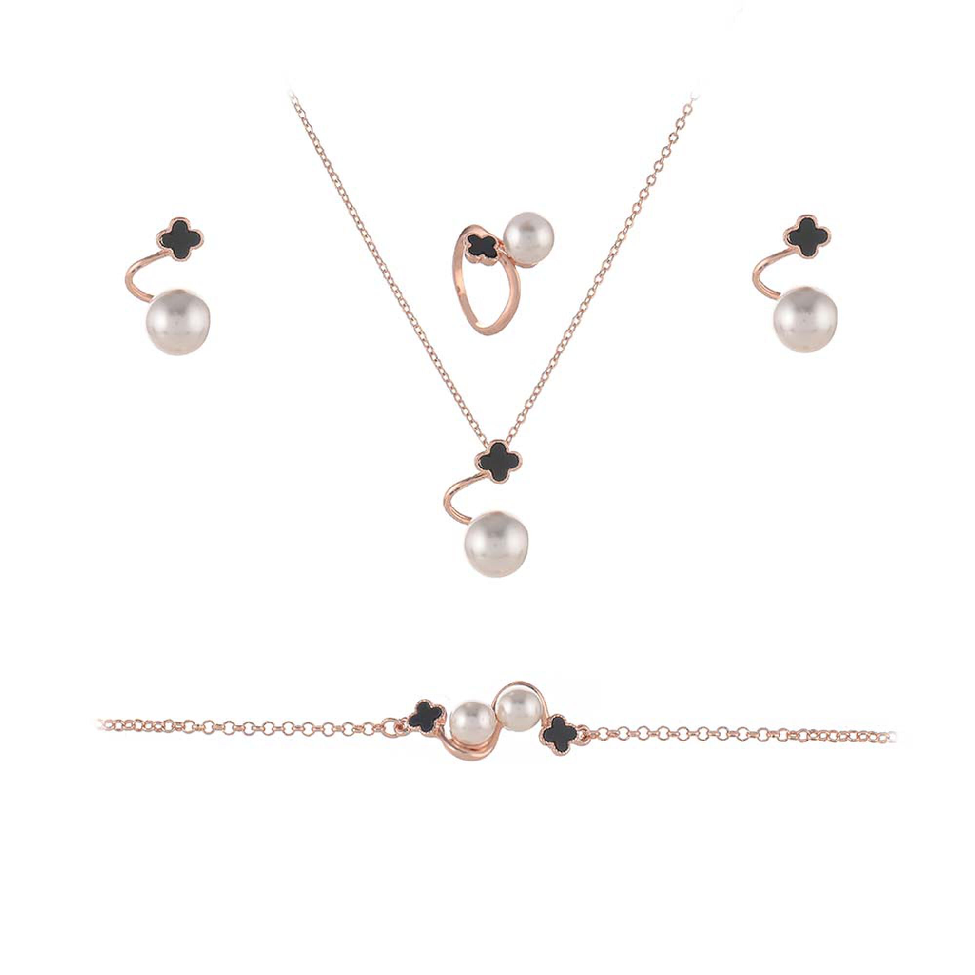 Papillon Accessories Gift Set Rose Gold 4 Pieces