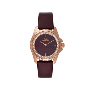 Leather PAPILLON Watch Rose Gold
