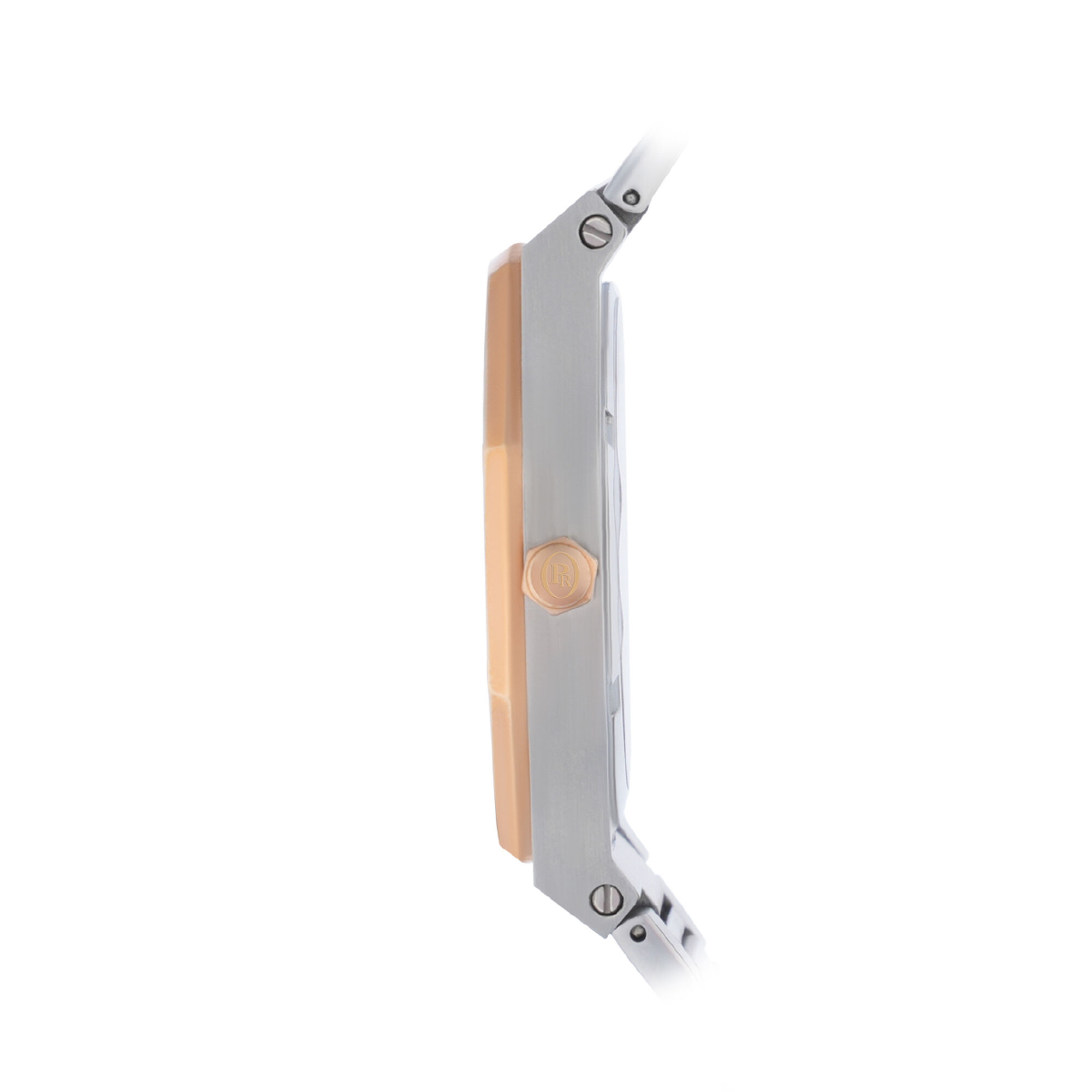 Proud Rose Gold and Silver with Leather Strap Men’s Watch - UH-21PR014
