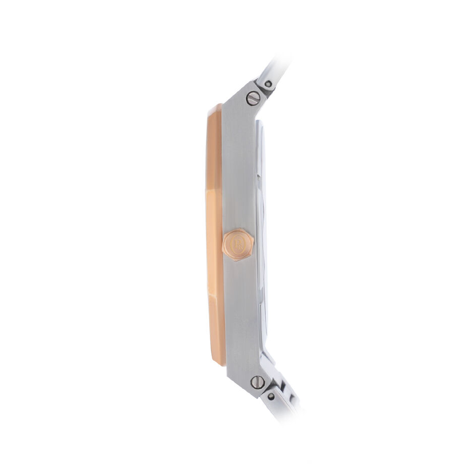 Proud Rose Gold and Silver with Leather Strap Men’s Watch - UH-21PR014