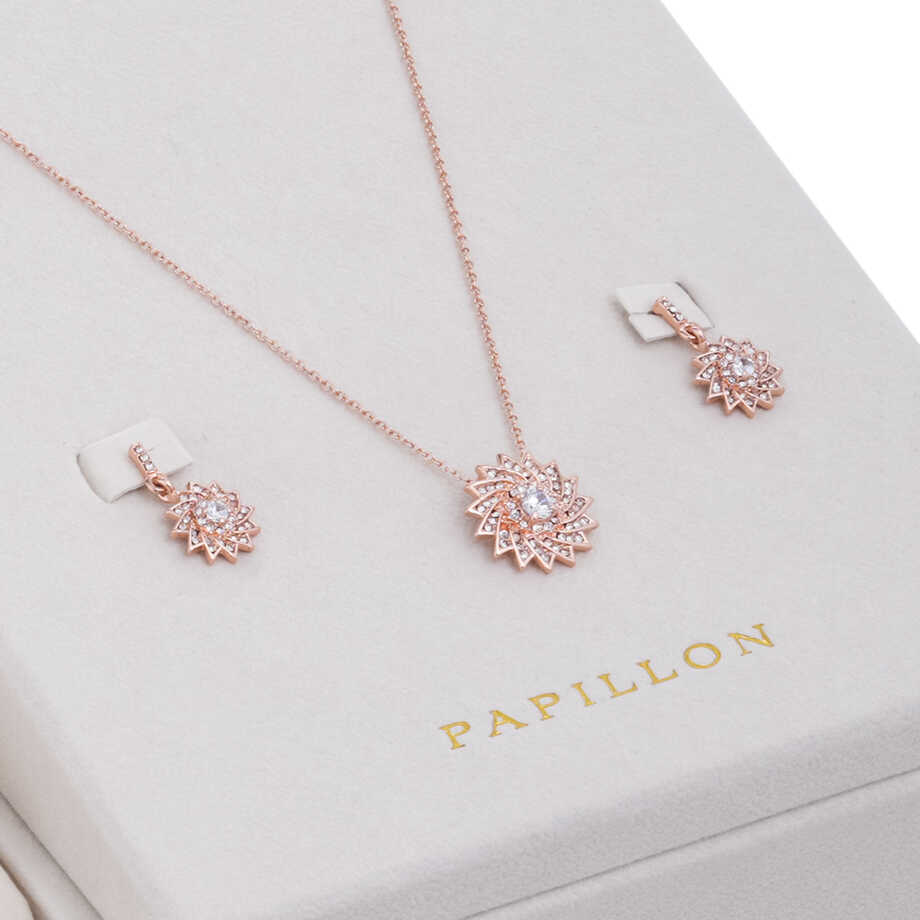 Papillon Accessories Gift Set Rose Gold 6 Pieces