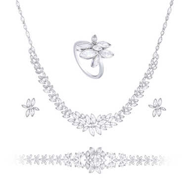 Papillon Accessories Gift Set Silver 4 Pieces
