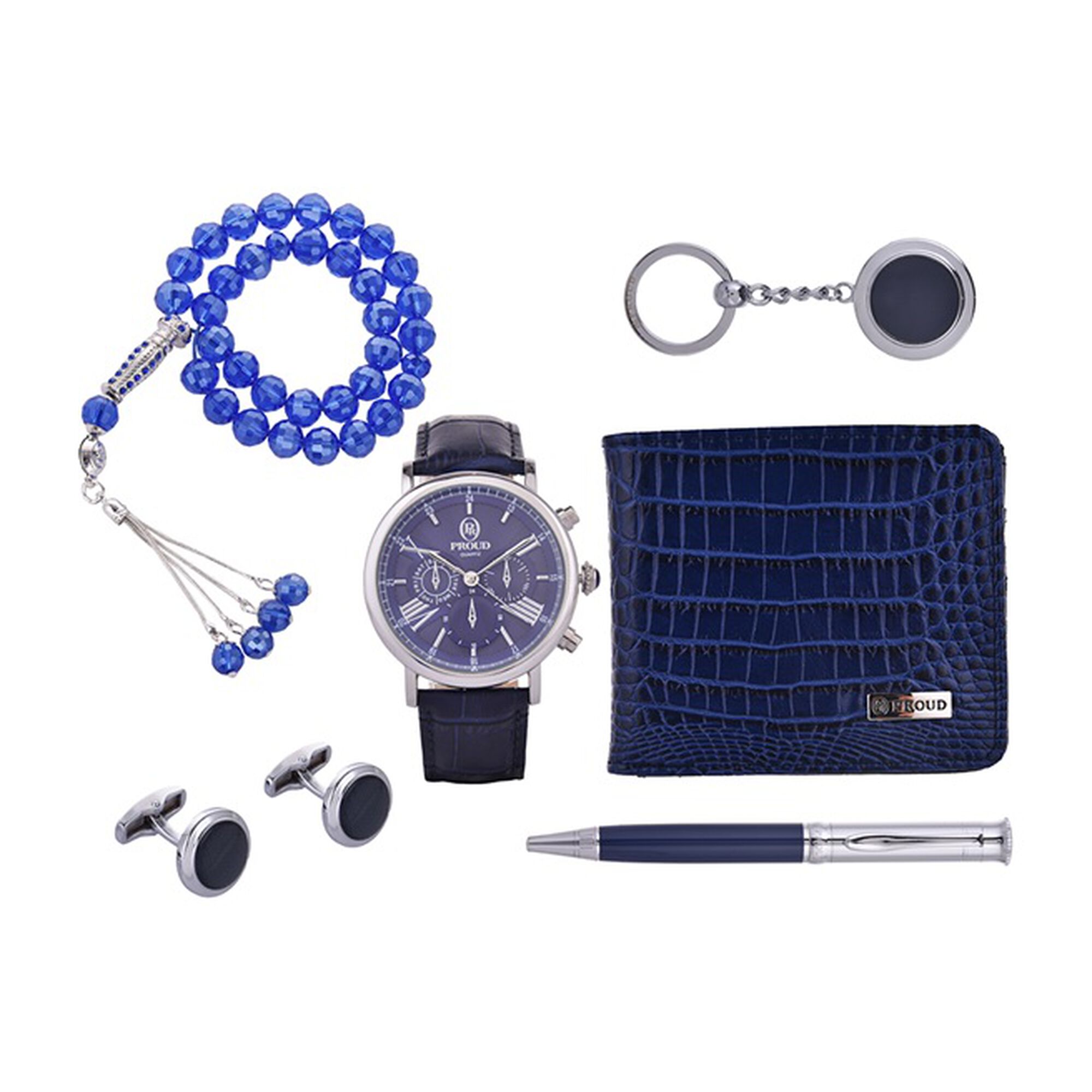 Proud accessories giftset bluesilver 6 pcs.