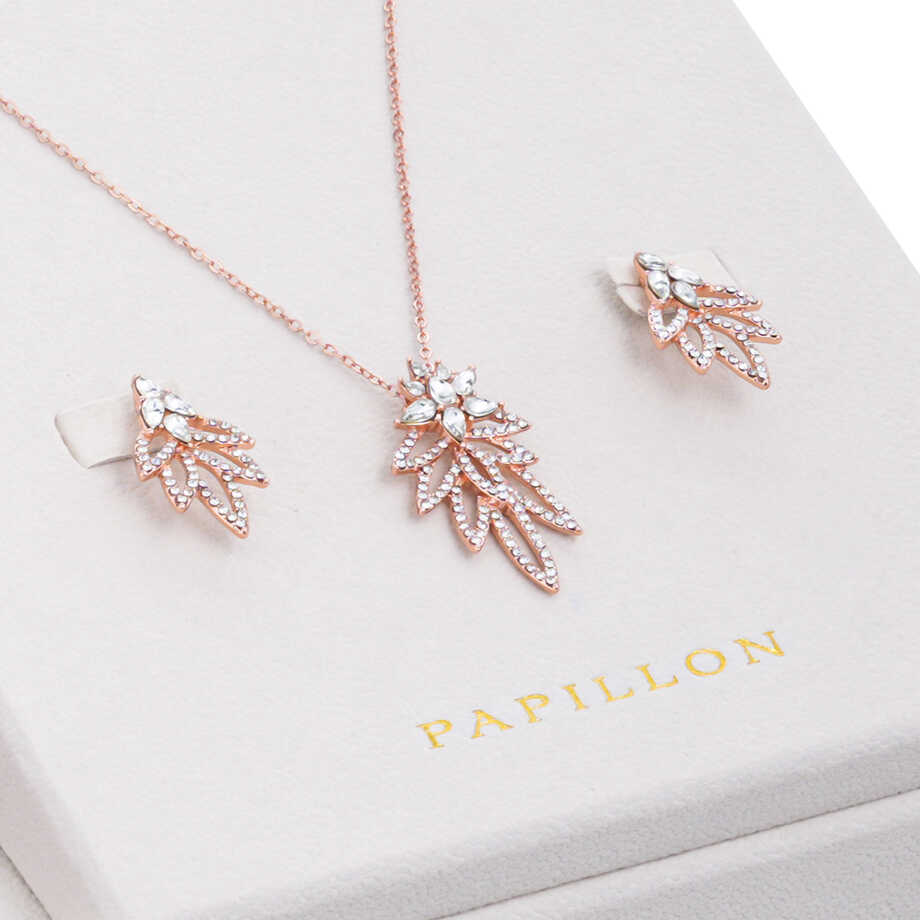 Papillon Accessories Gift Set Rose Gold 6 Pieces