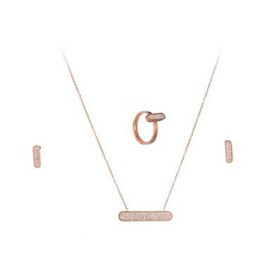 Papillon Accessories Gift Set Rose Gold 3 Pieces