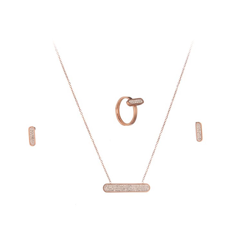 Papillon Accessories Gift Set Rose Gold 3 Pieces