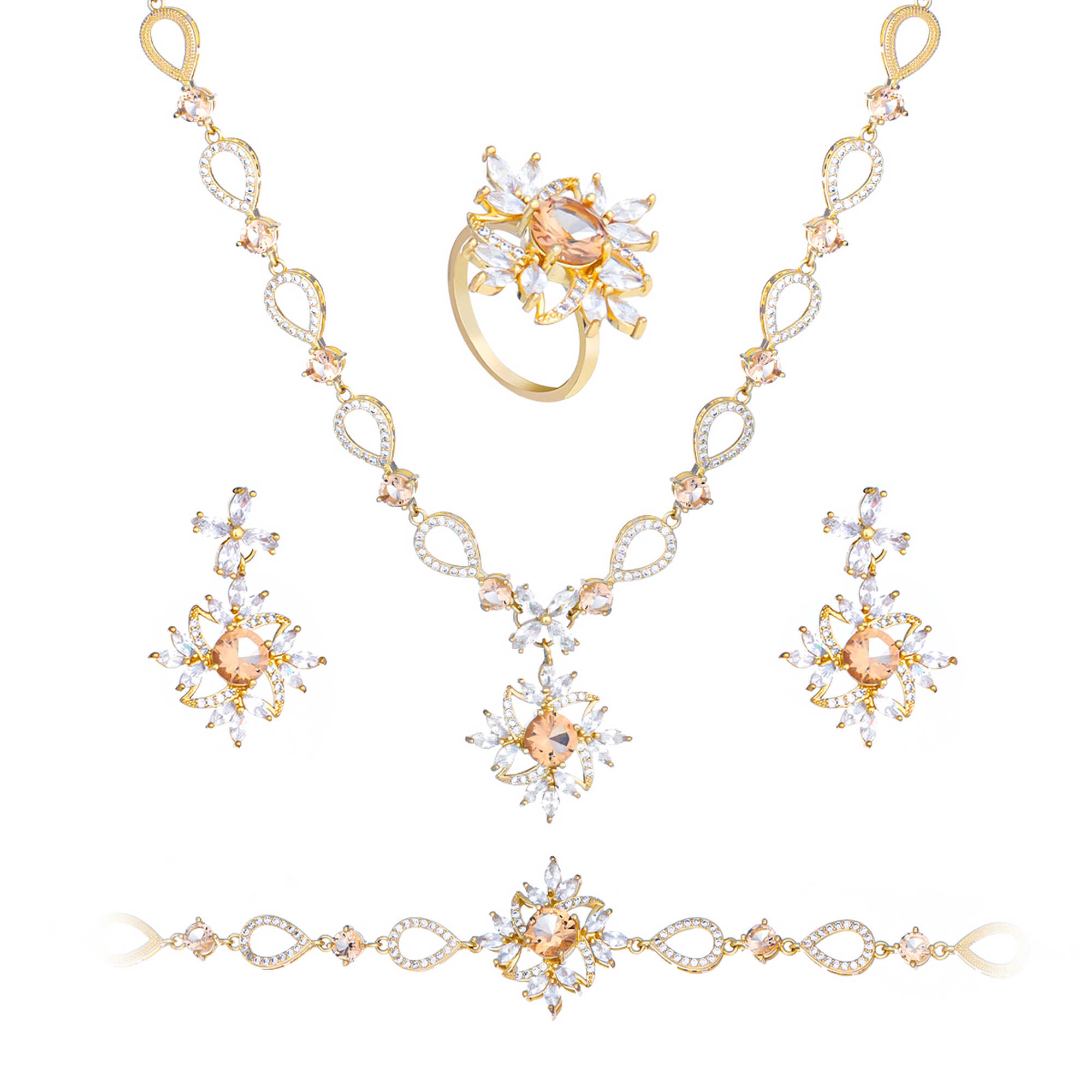 Papillon Accessories Gift Set Gold 4 Pieces