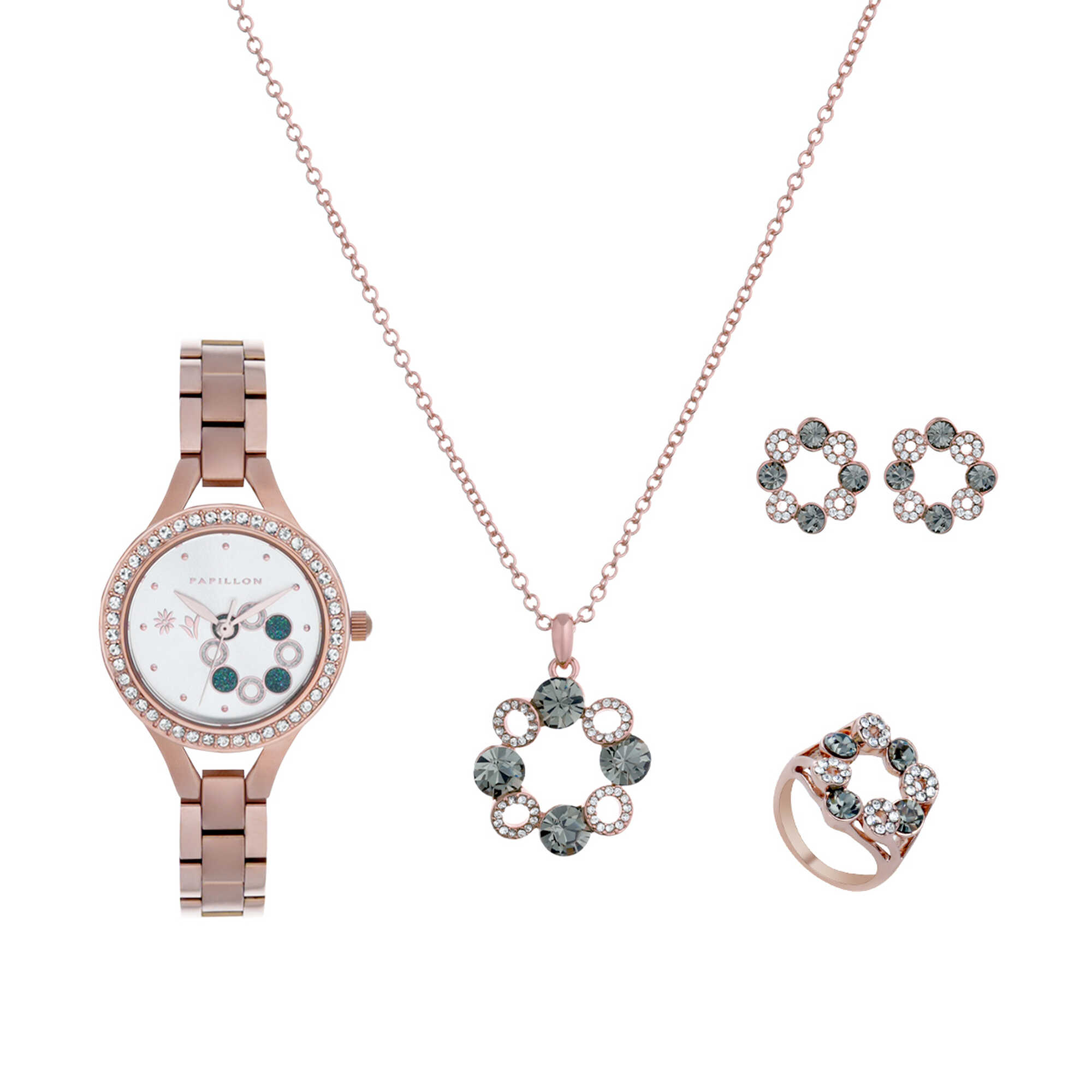 Bow Trio Set + Watch (S22473S-01-C) RG