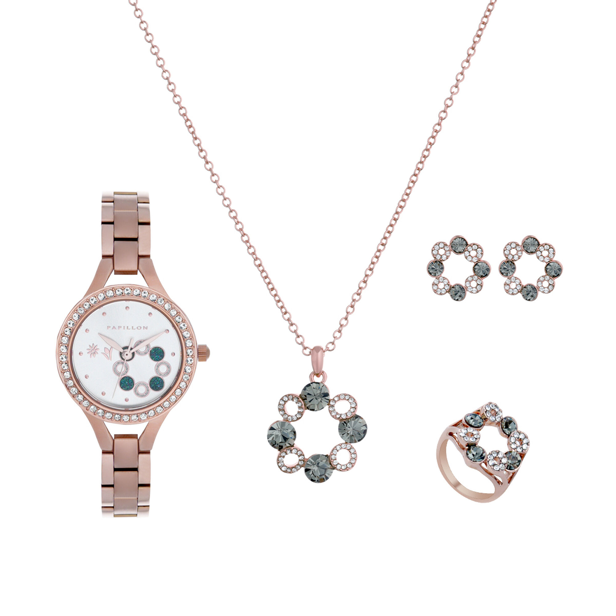Bow Trio Set + Watch (S22473S-01-C) RG