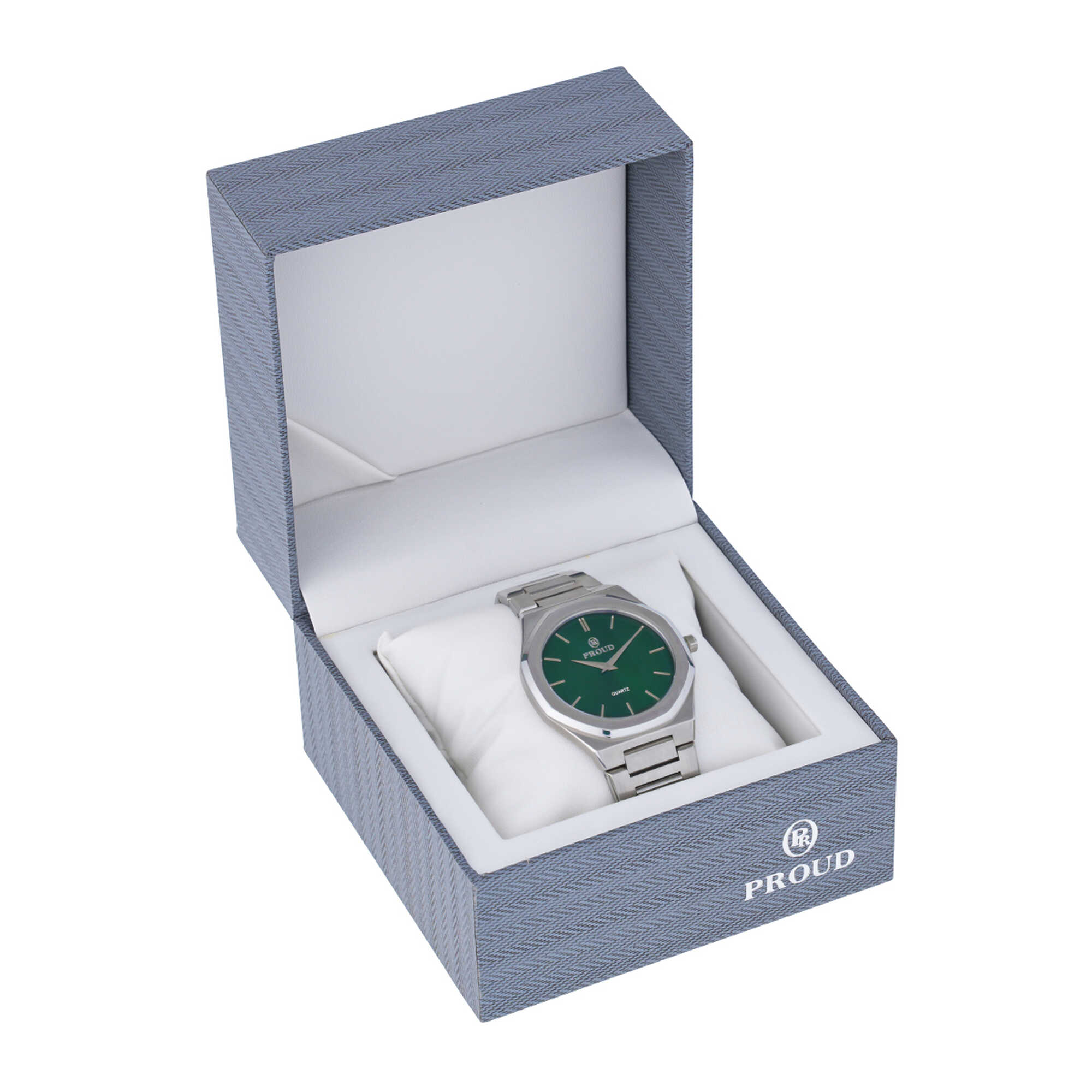 ساعة براود أستيل Y21(SM-21024-B)S-Green +علبة