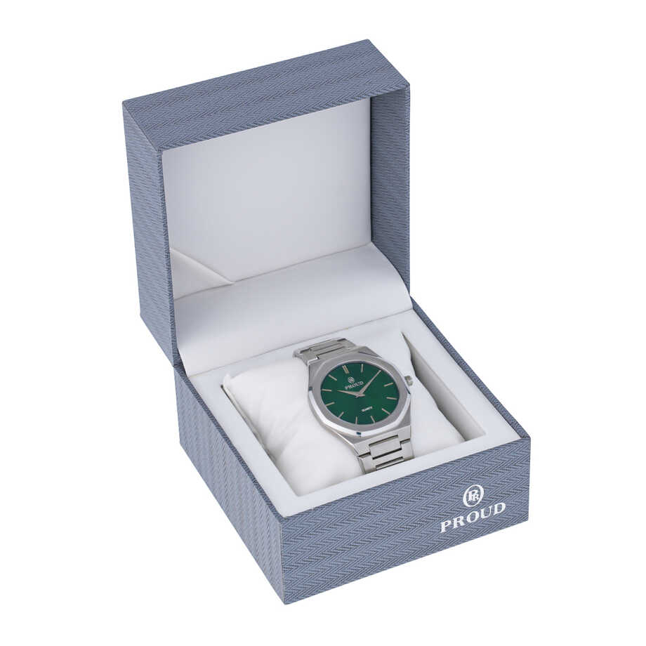 ساعة براود أستيل Y21(SM-21024-B)S-Green +علبة