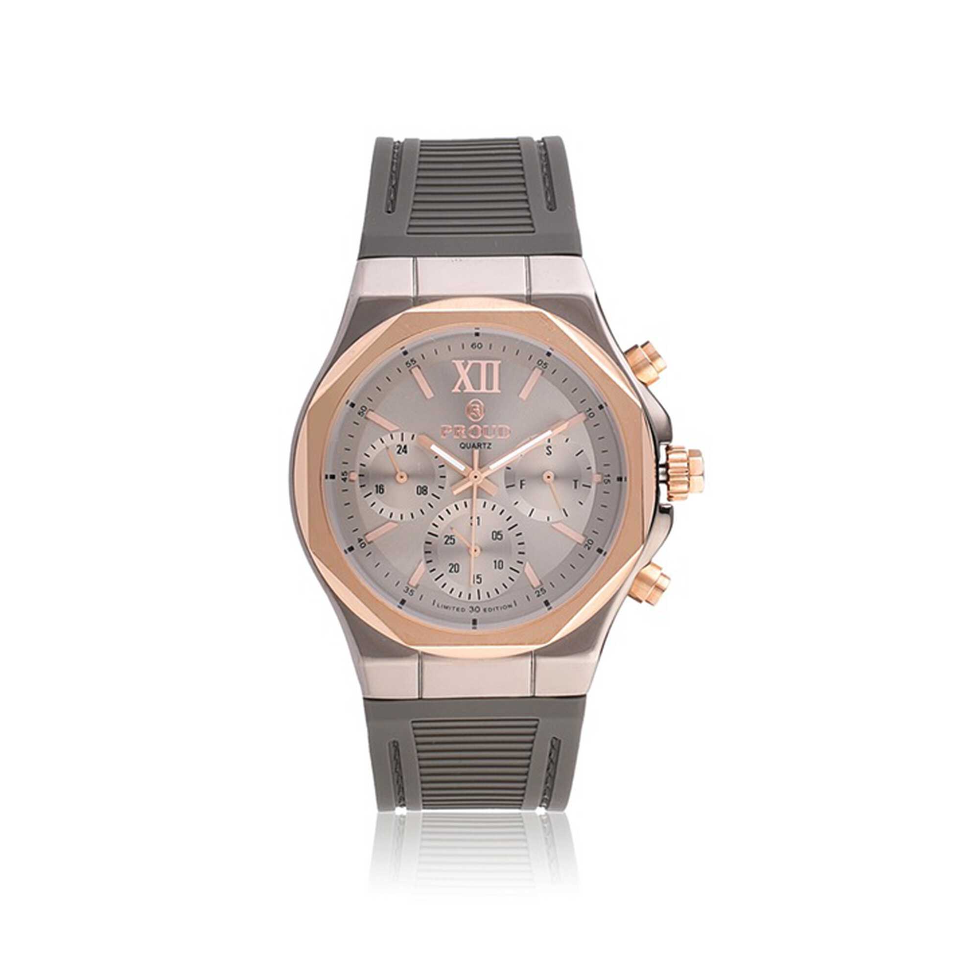 Proud rubber Rose gold men&rsquo;s Watch -STF-19PR010
