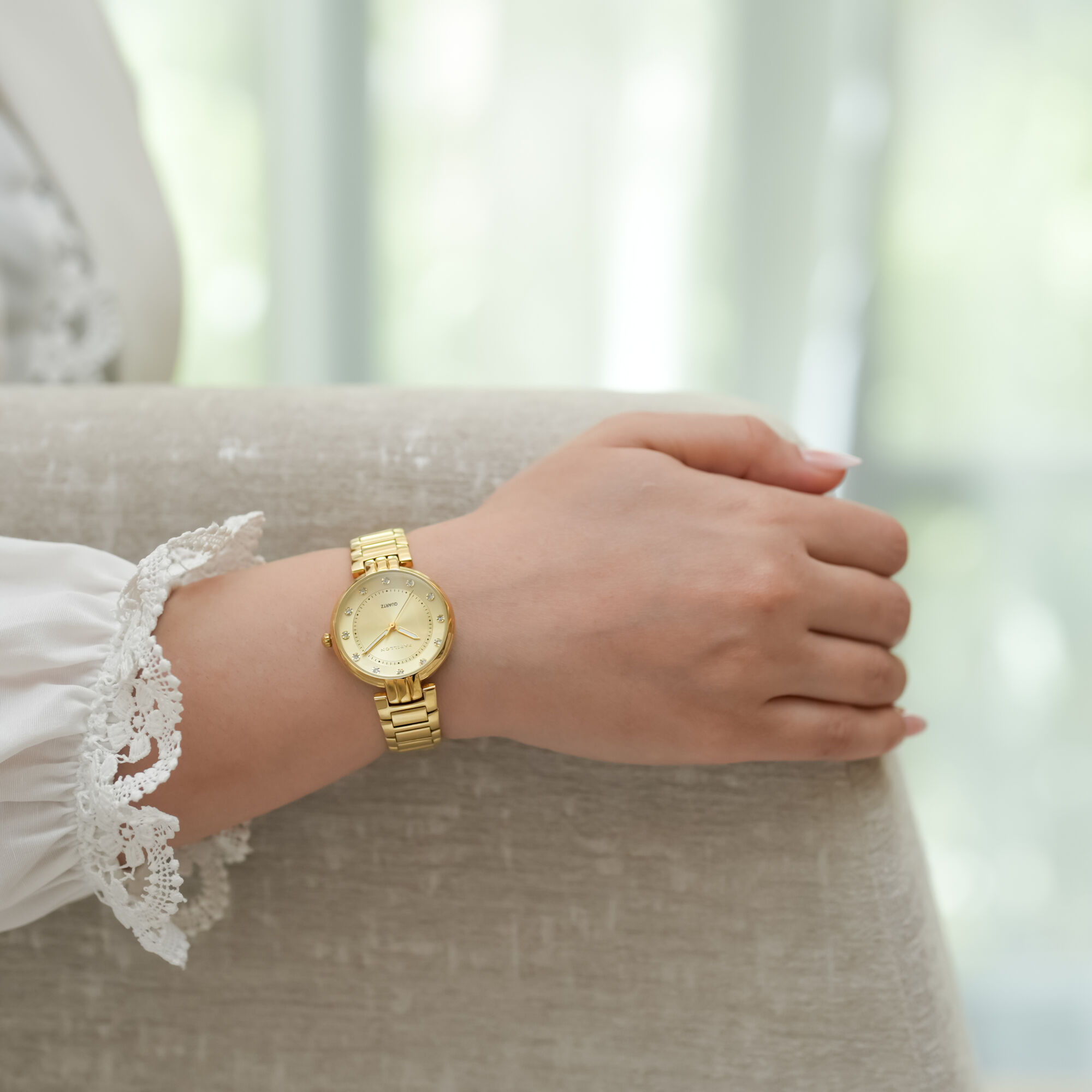 Steel PAPILLON Watch Gold
