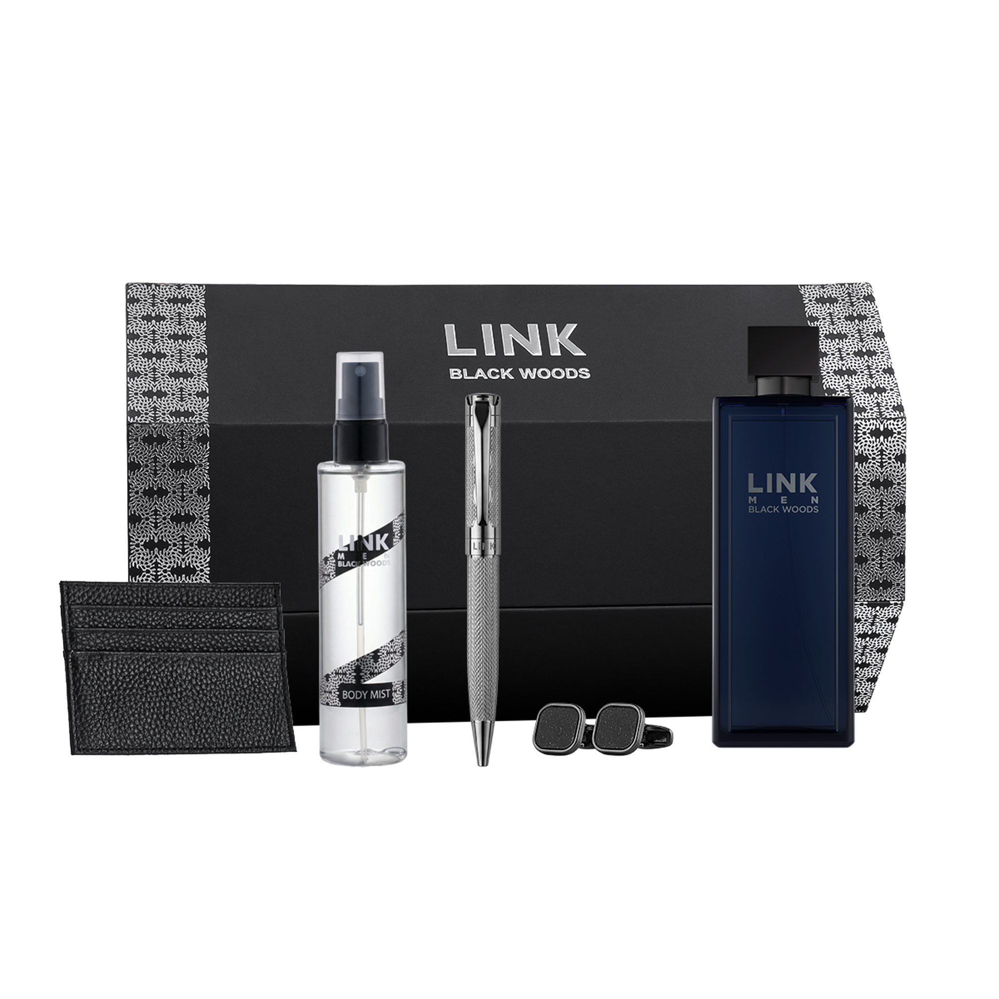 طقم لينك اسود اكسسوار جديد