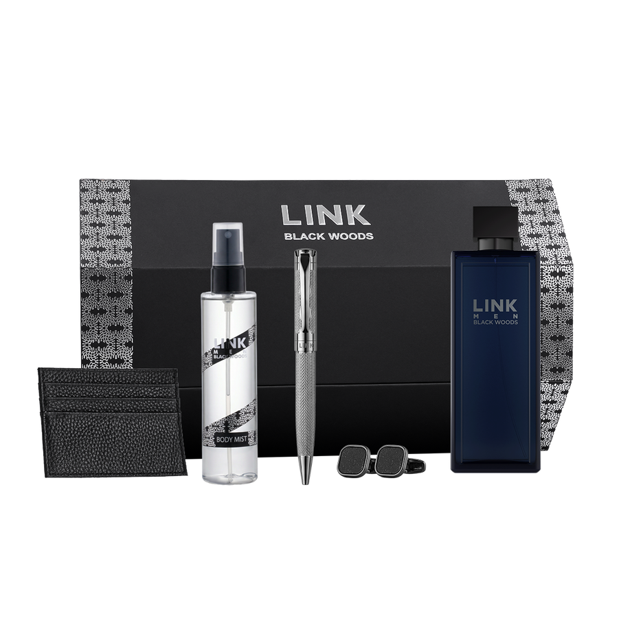 طقم لينك اسود اكسسوار جديد