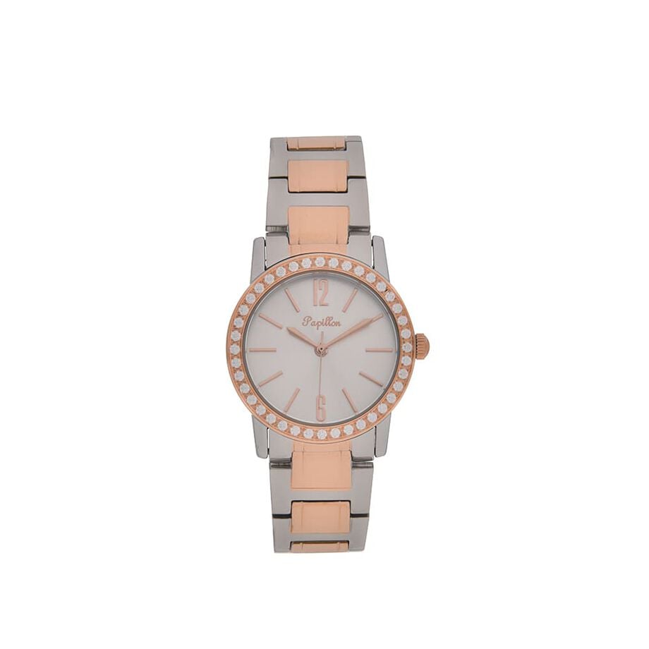 Steel PAPILLON Watch Silver & Rose Gold Steel PAPILLON Watch Silver & Rose Gold