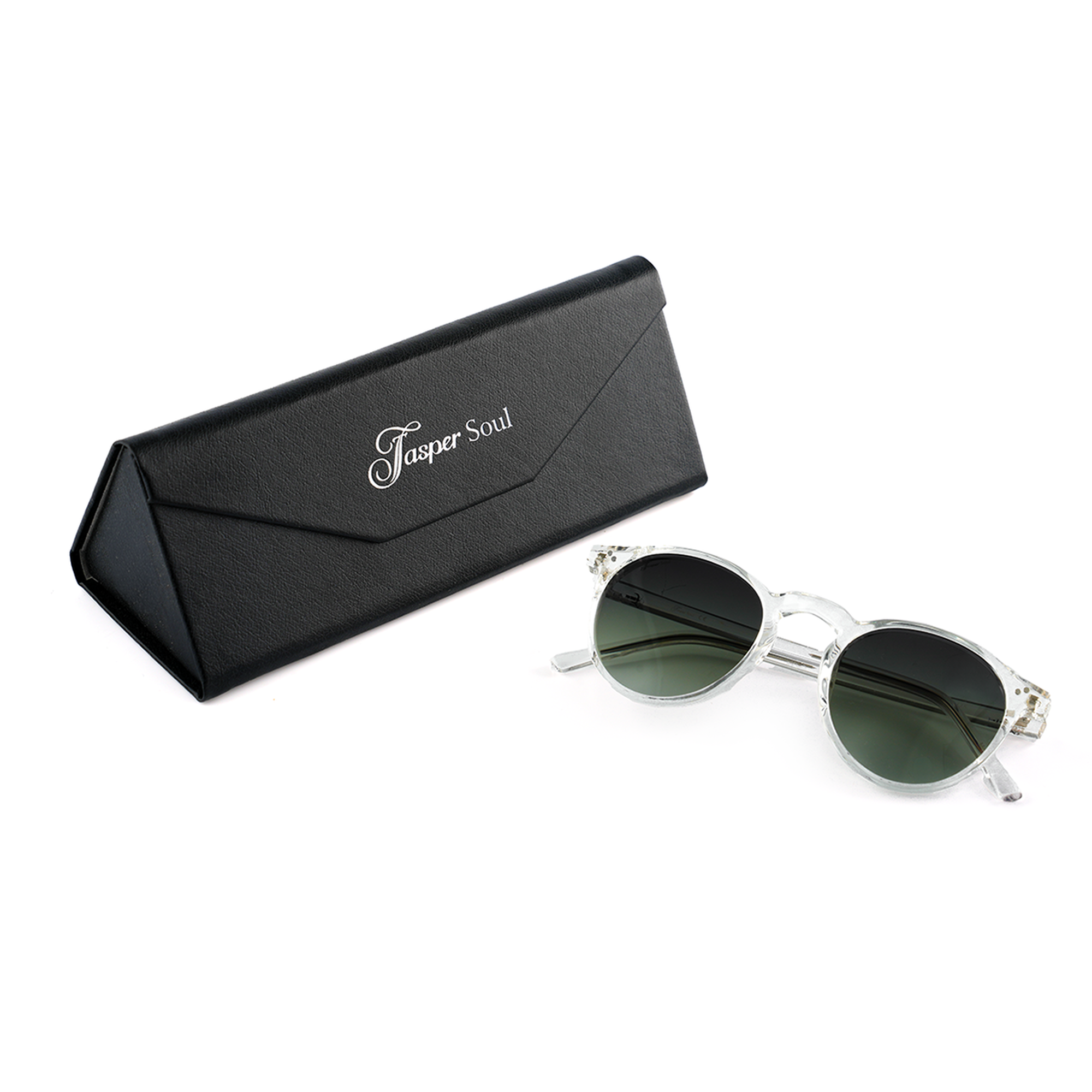 Jasper Soul F2012 C1 Men's Round Polarized Sunglasses