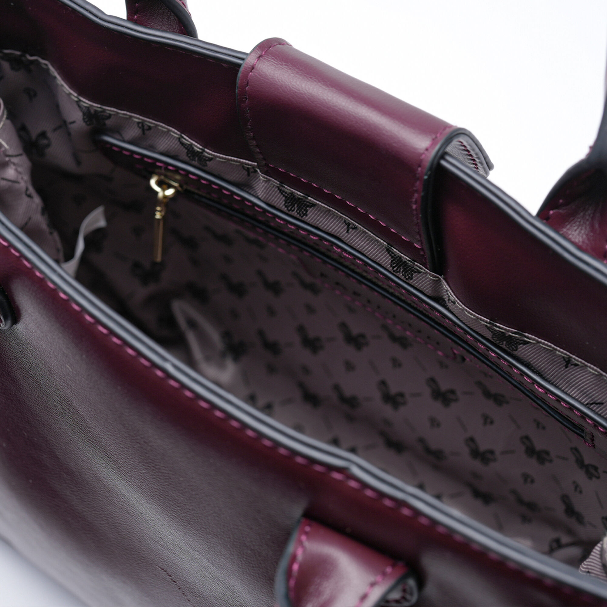 Burgundy Papillon Bag P230304B-M