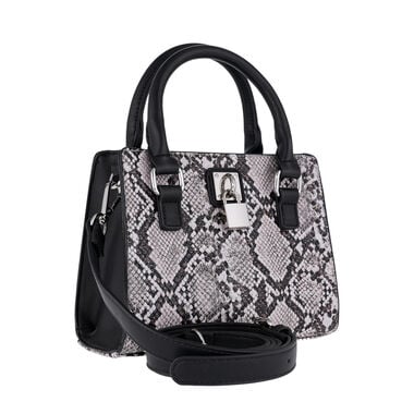 NOR-81274E-3_S شنطة بابيون اسود نقش ثعبان