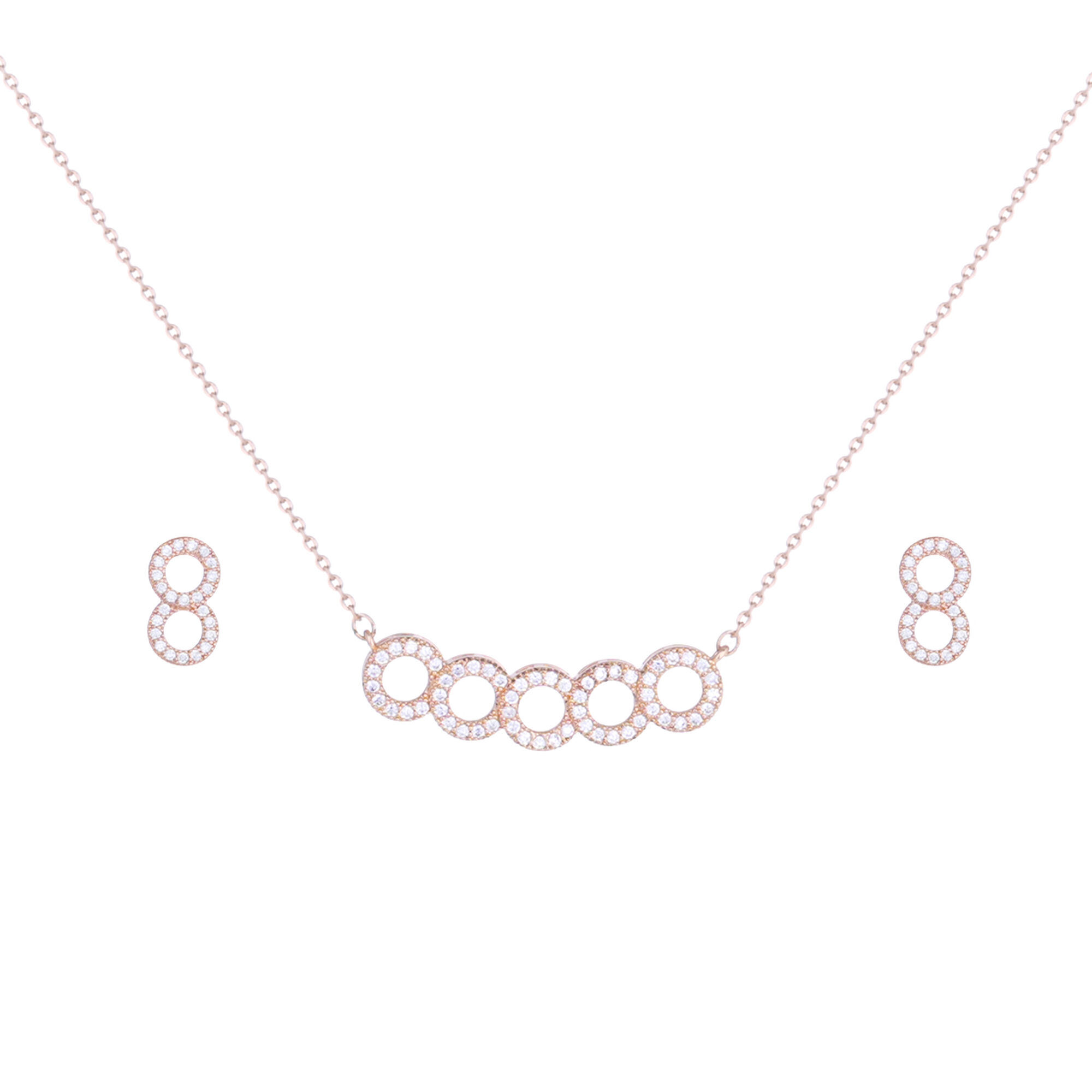 Papillon Accessories Gift Set Rose Gold 2 Pieces