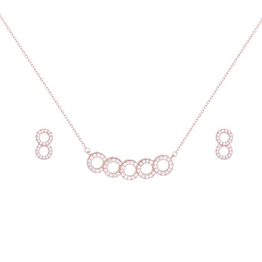 Papillon Accessories Gift Set Rose Gold 2 Pieces