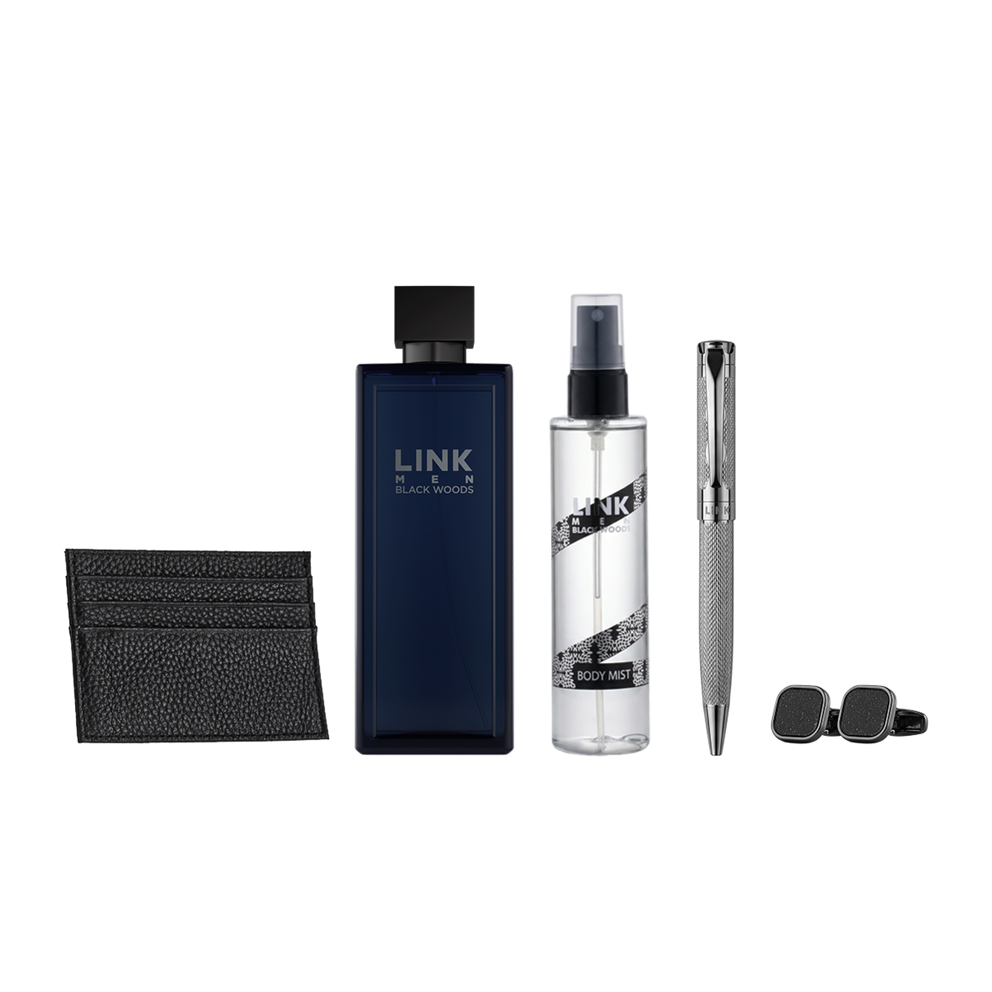 طقم لينك اسود اكسسوار جديد