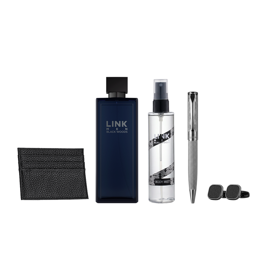 طقم لينك اسود اكسسوار جديد