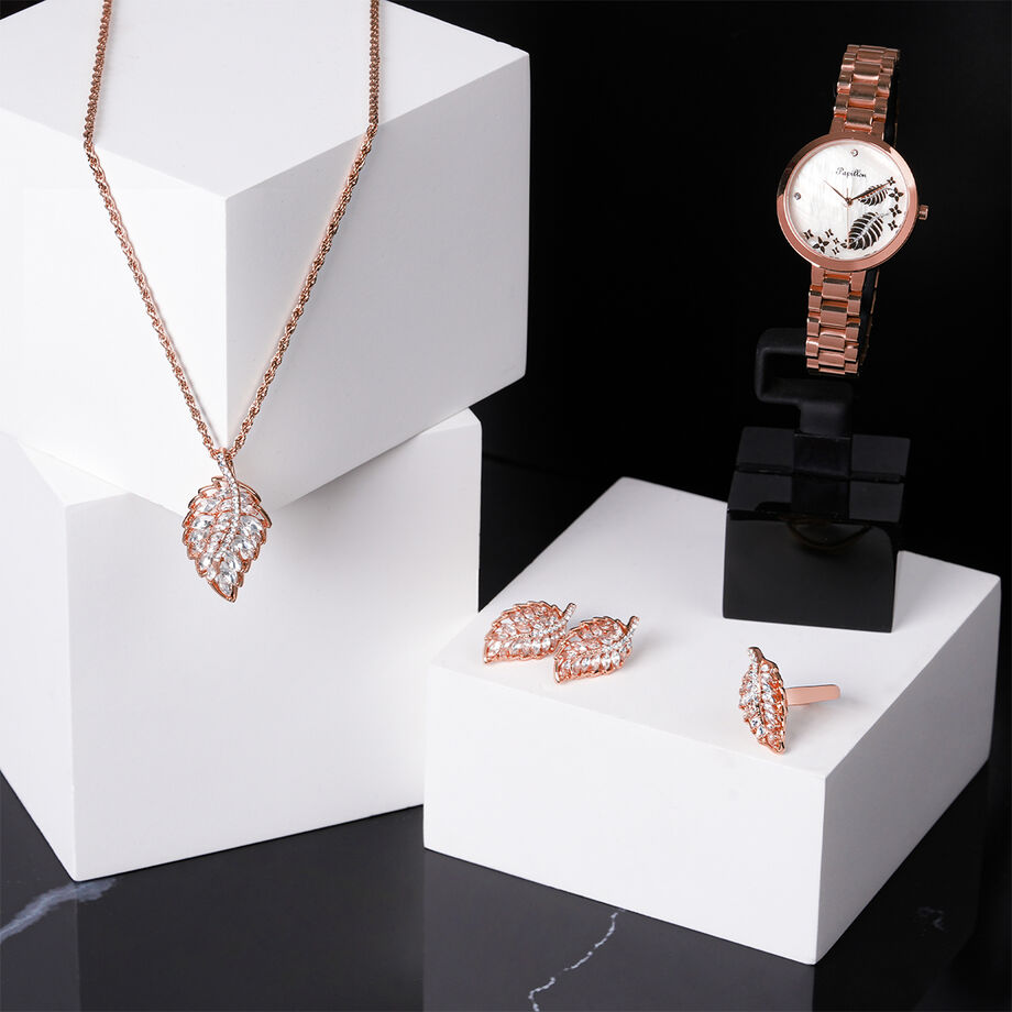Papillon Accessories Gift Set Rose Gold 4 Pieces