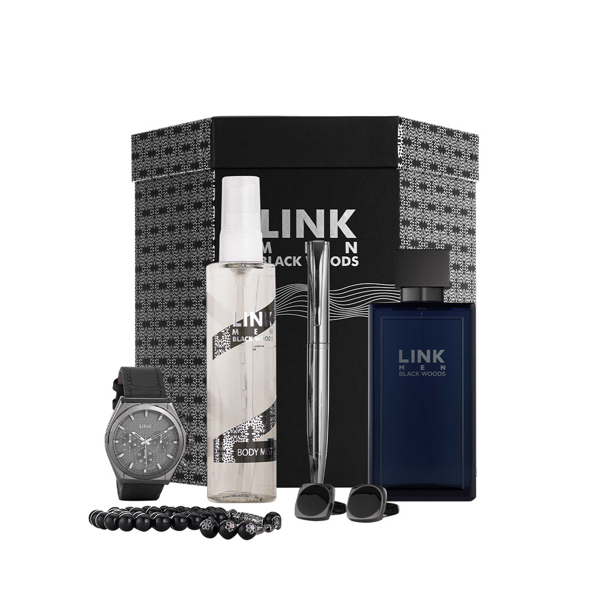 Black Link Men's accessories gift set