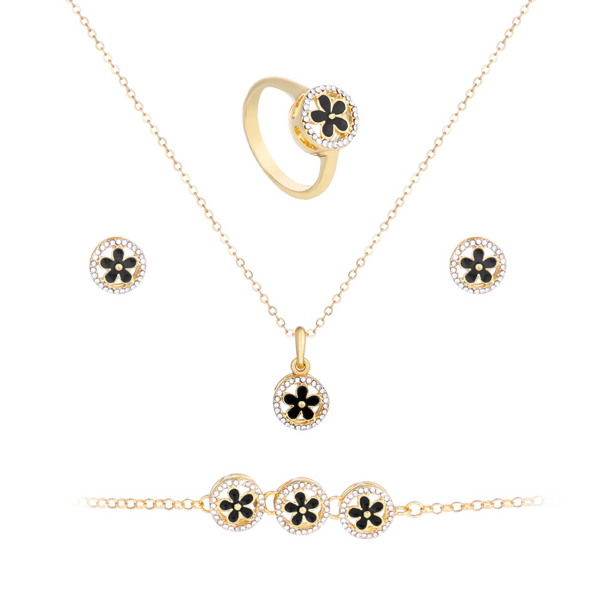 Papillon Accessories Gift Set Gold 4 Pieces