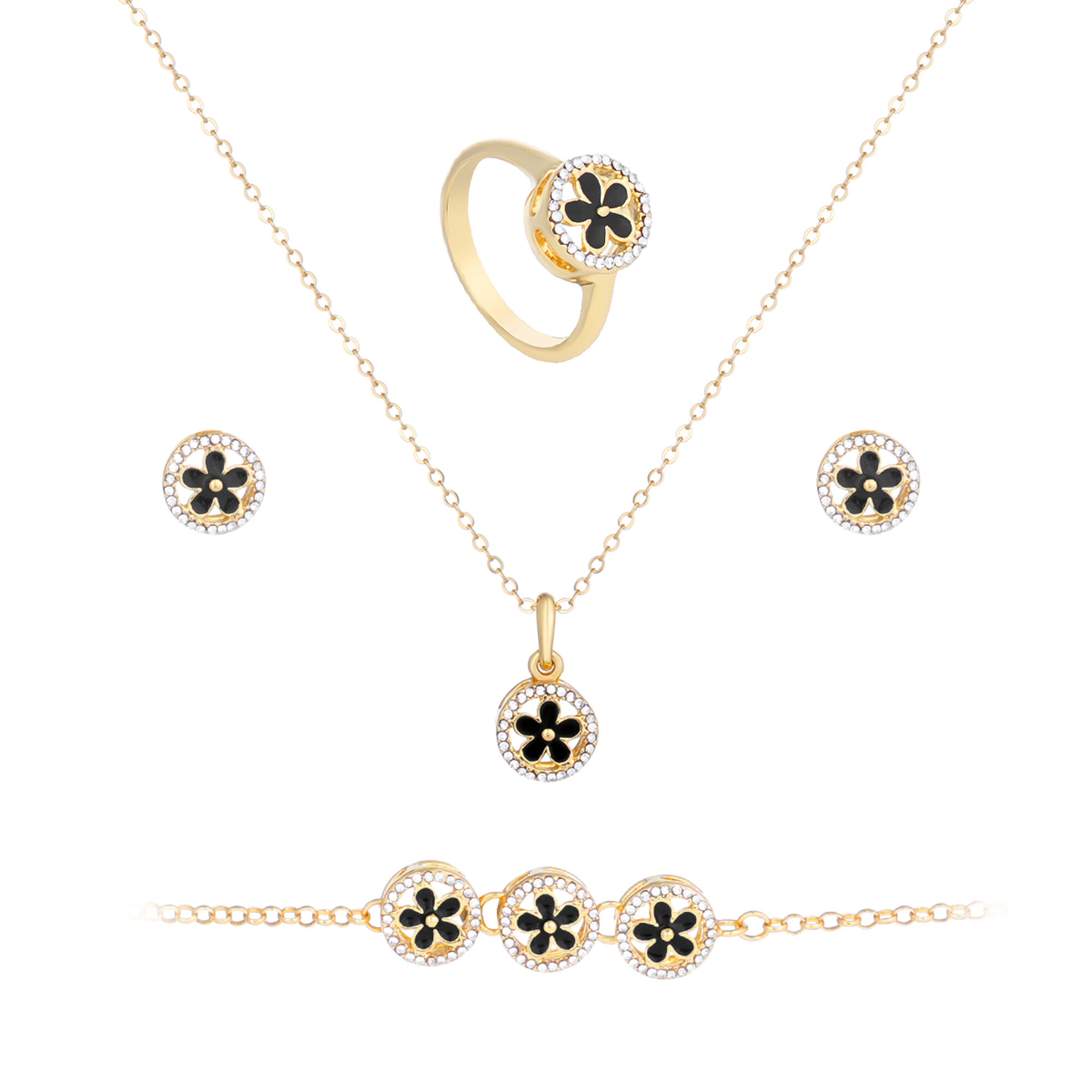 Papillon Accessories Gift Set Gold 4 Pieces