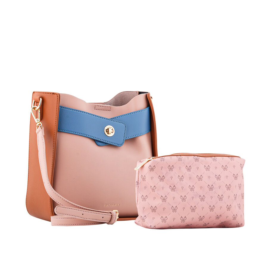 Camel and pink bow bag JS2206-1-M Camel and pink bow bag JS2206-1-M