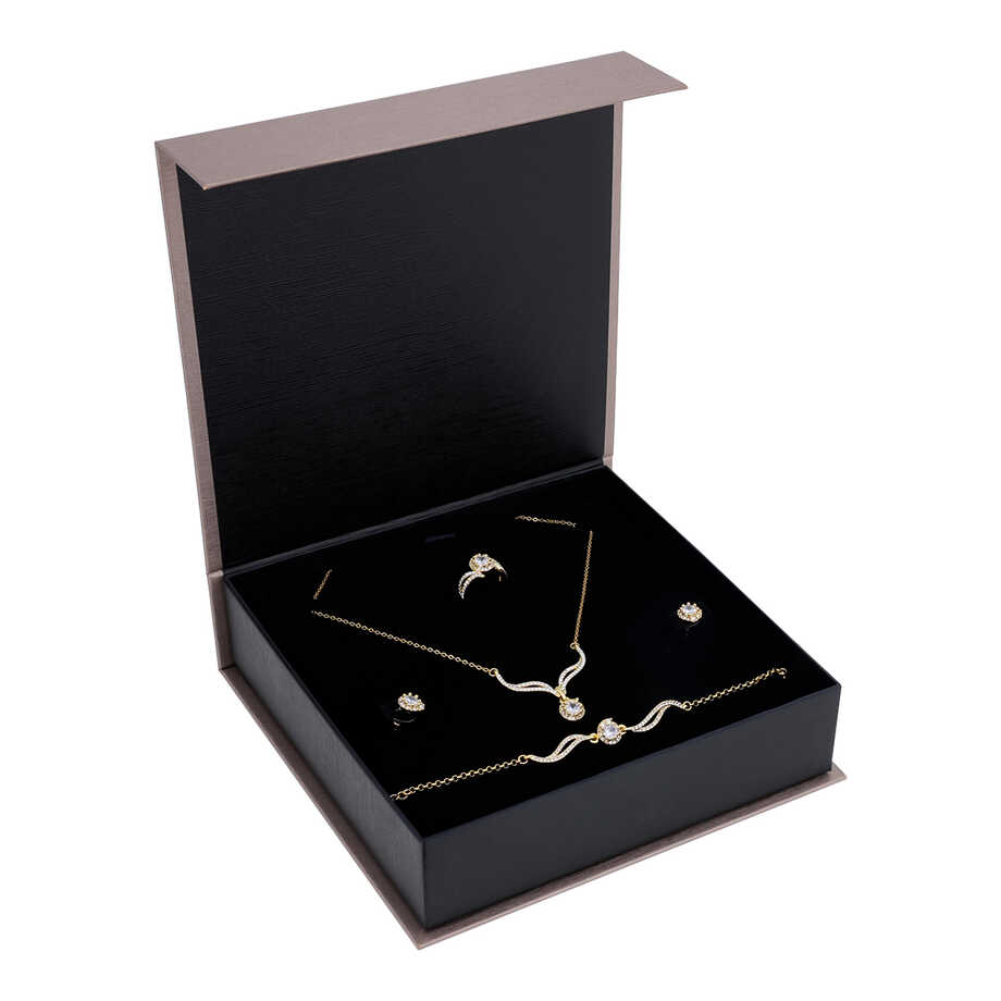 Papillon Accessories Gift Set Gold 4 Pieces