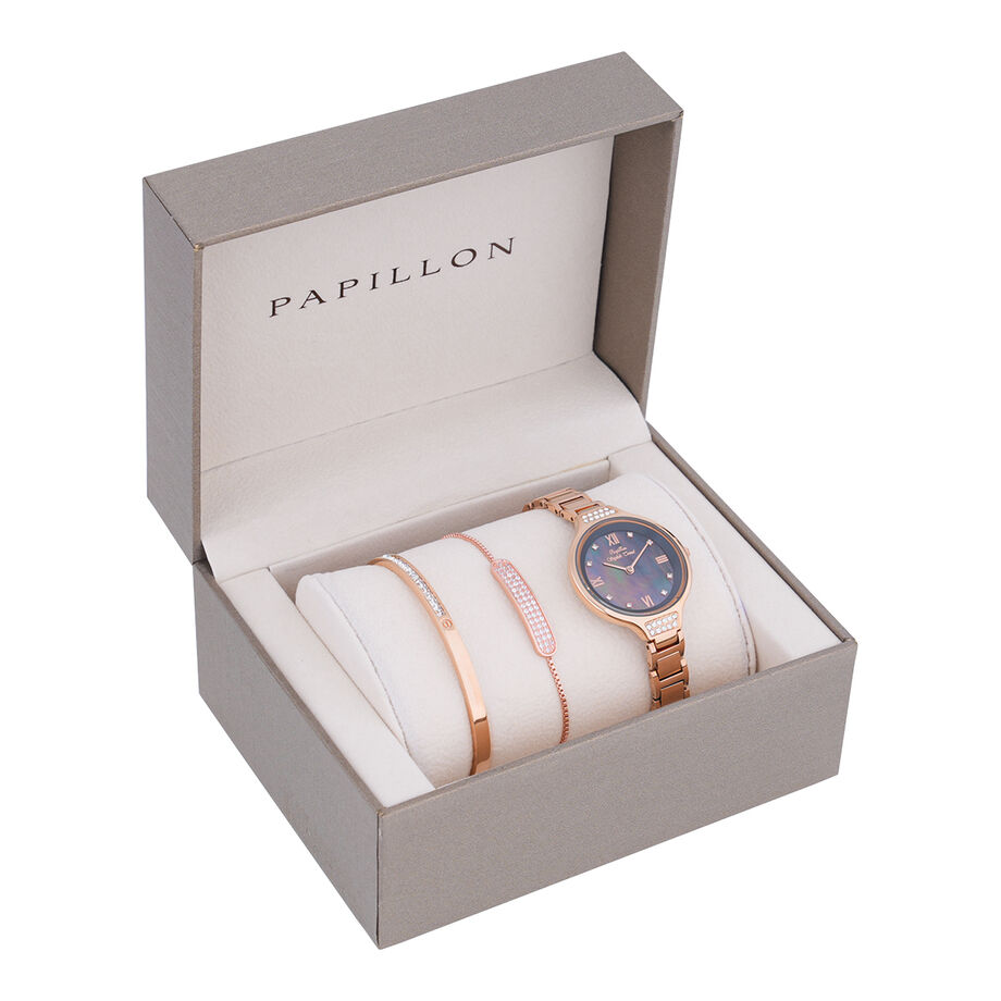 Papillon Accessories Gift Set Rose Gold 3 Pieces