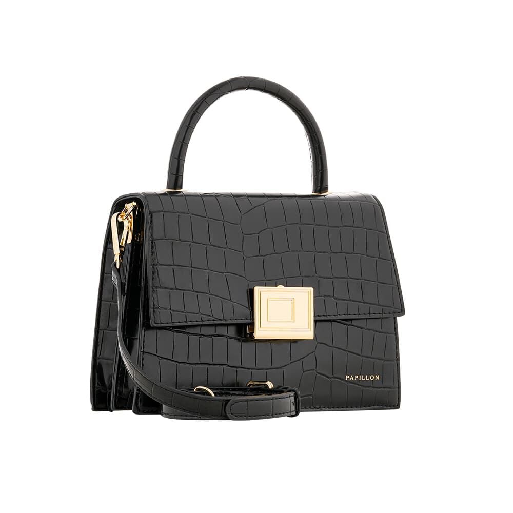 Papillon Handbag Black- Women's bags - NOR-64752