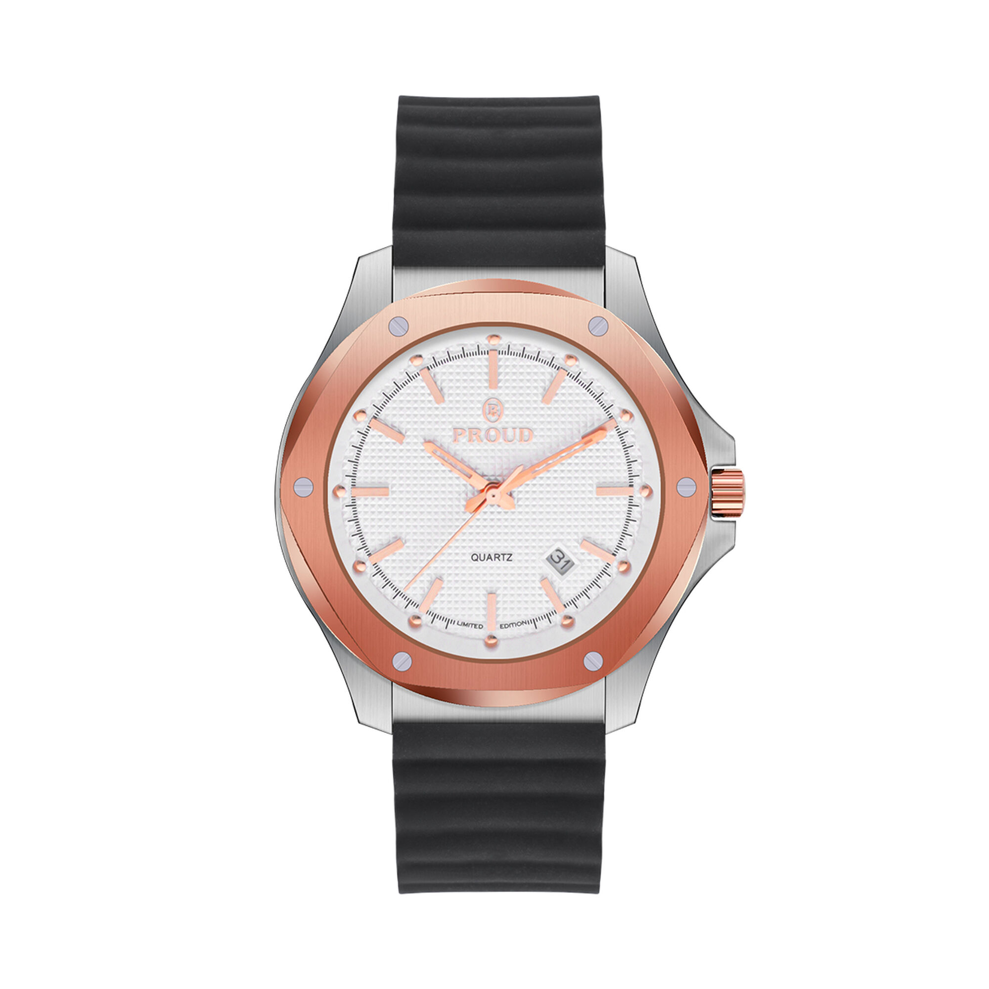 Proud Steel Watch Y24TS(22PR057R)-B-RGS+Box